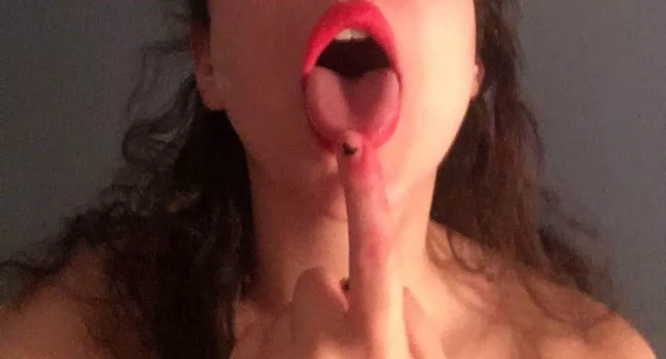 Cum on my tongue?