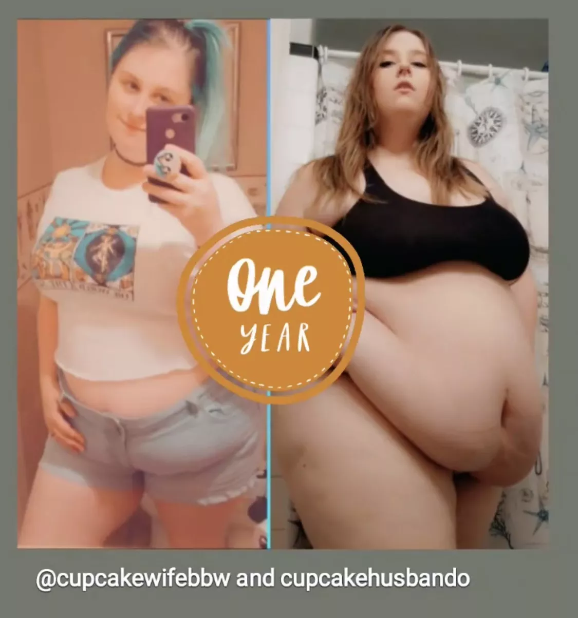 Cupcakewifebbw (1 year-ish) has been on an incredible journey 😍