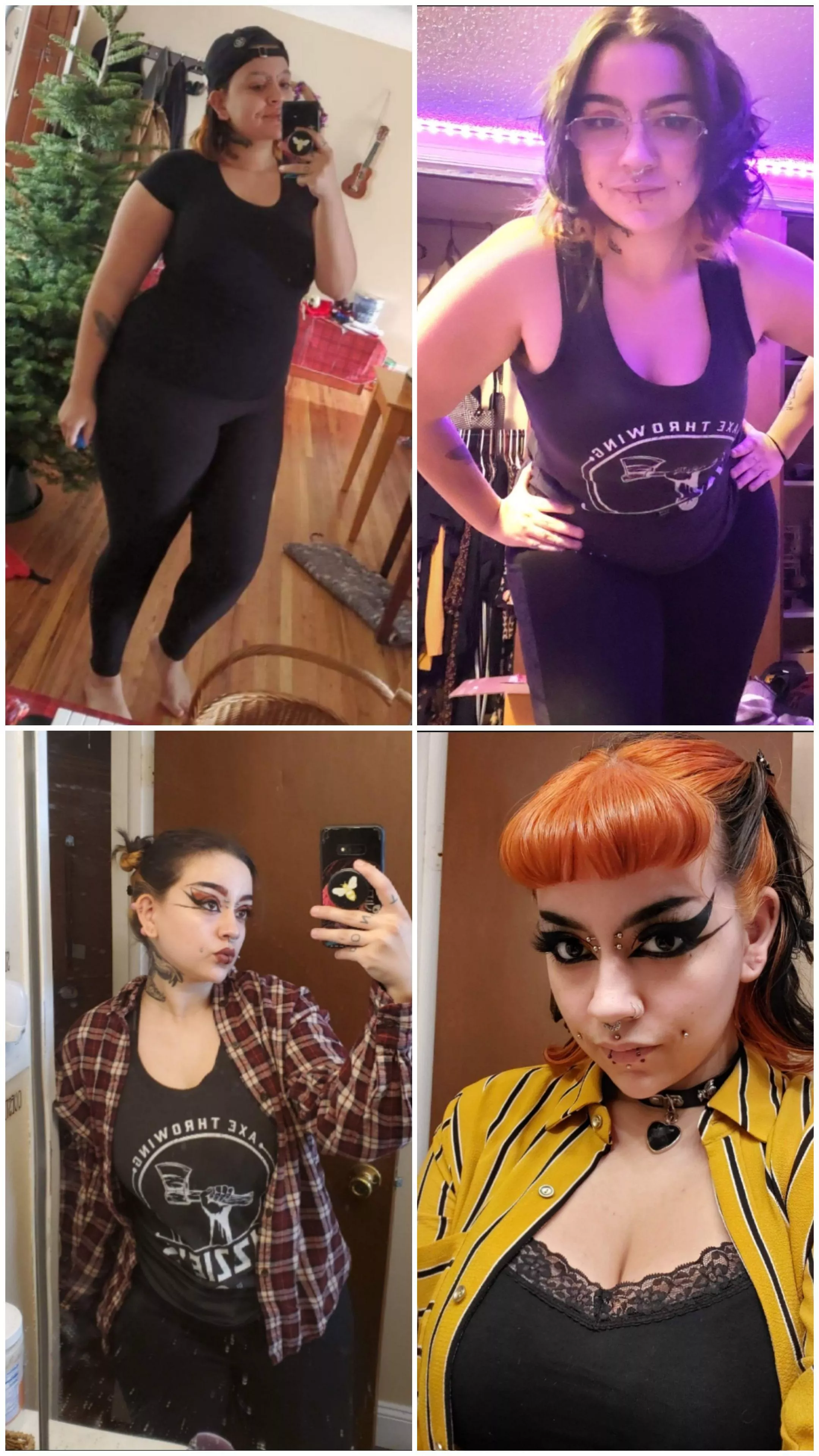 Curvy latina becoming a colorful bimbo doll! Support her transformation, OF link in the comments!