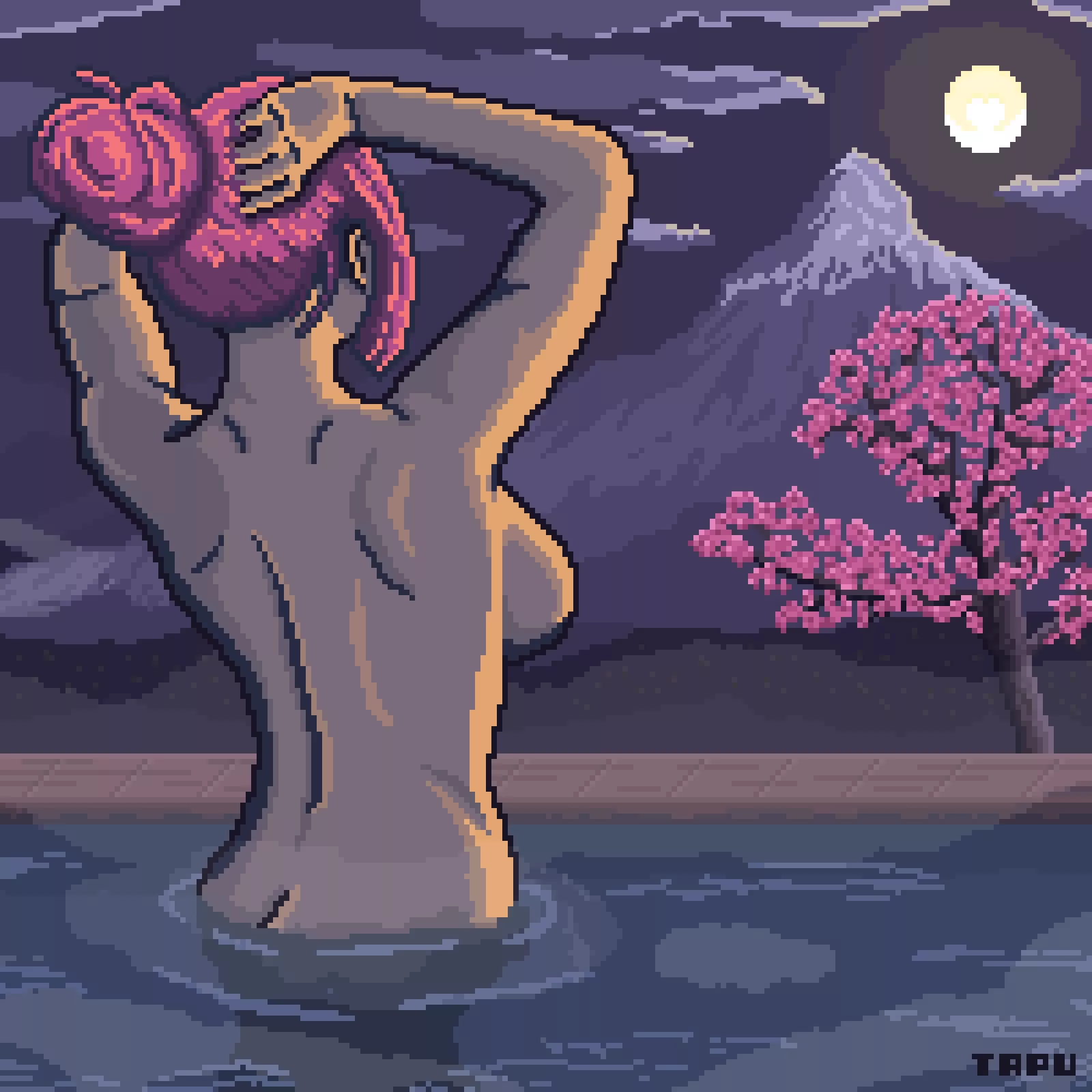 Curvy Zen (Jessica Nigri pixel art piece)