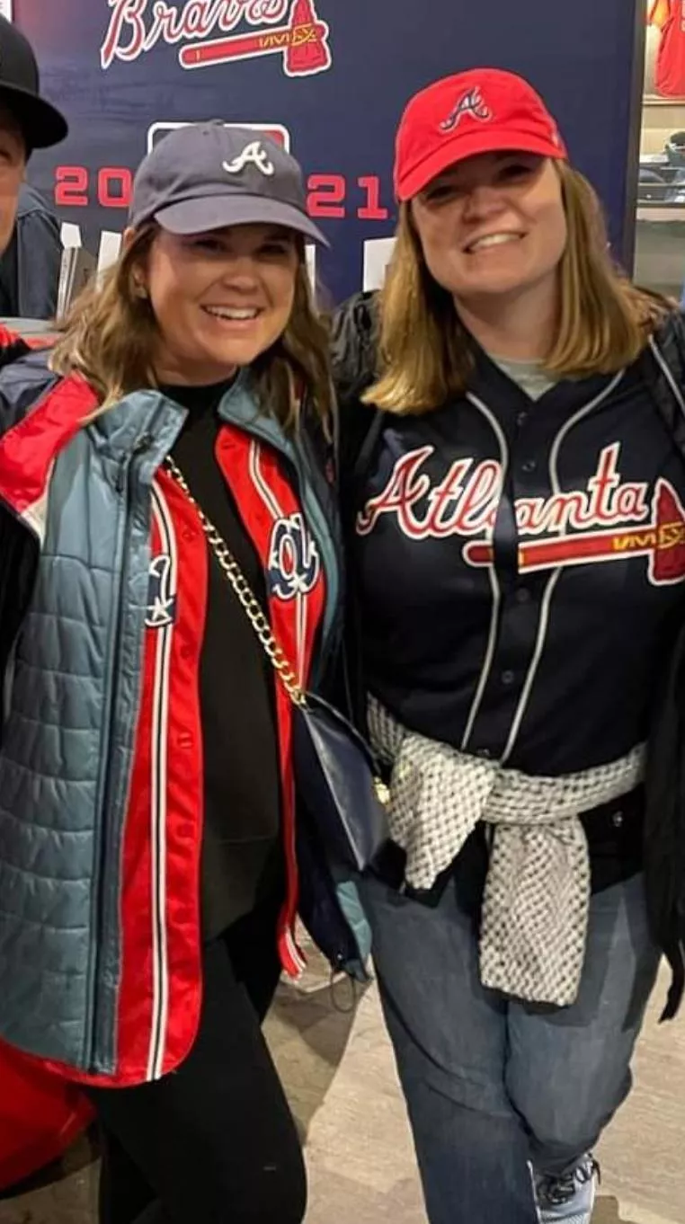 Cute baseball fans