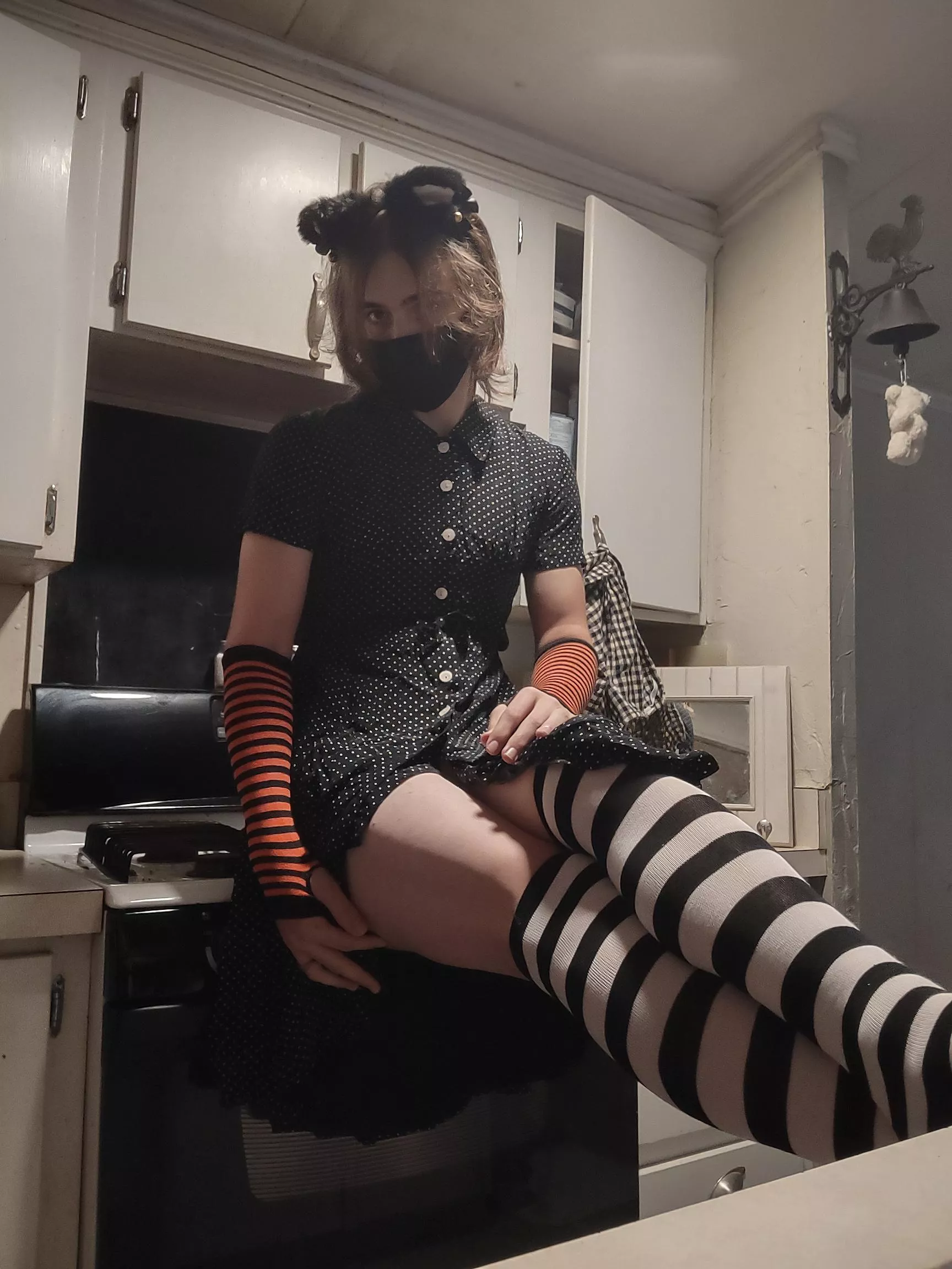 ~cute dress with Halloween vibes🥰~ I need a real boy to play with 😔 💜