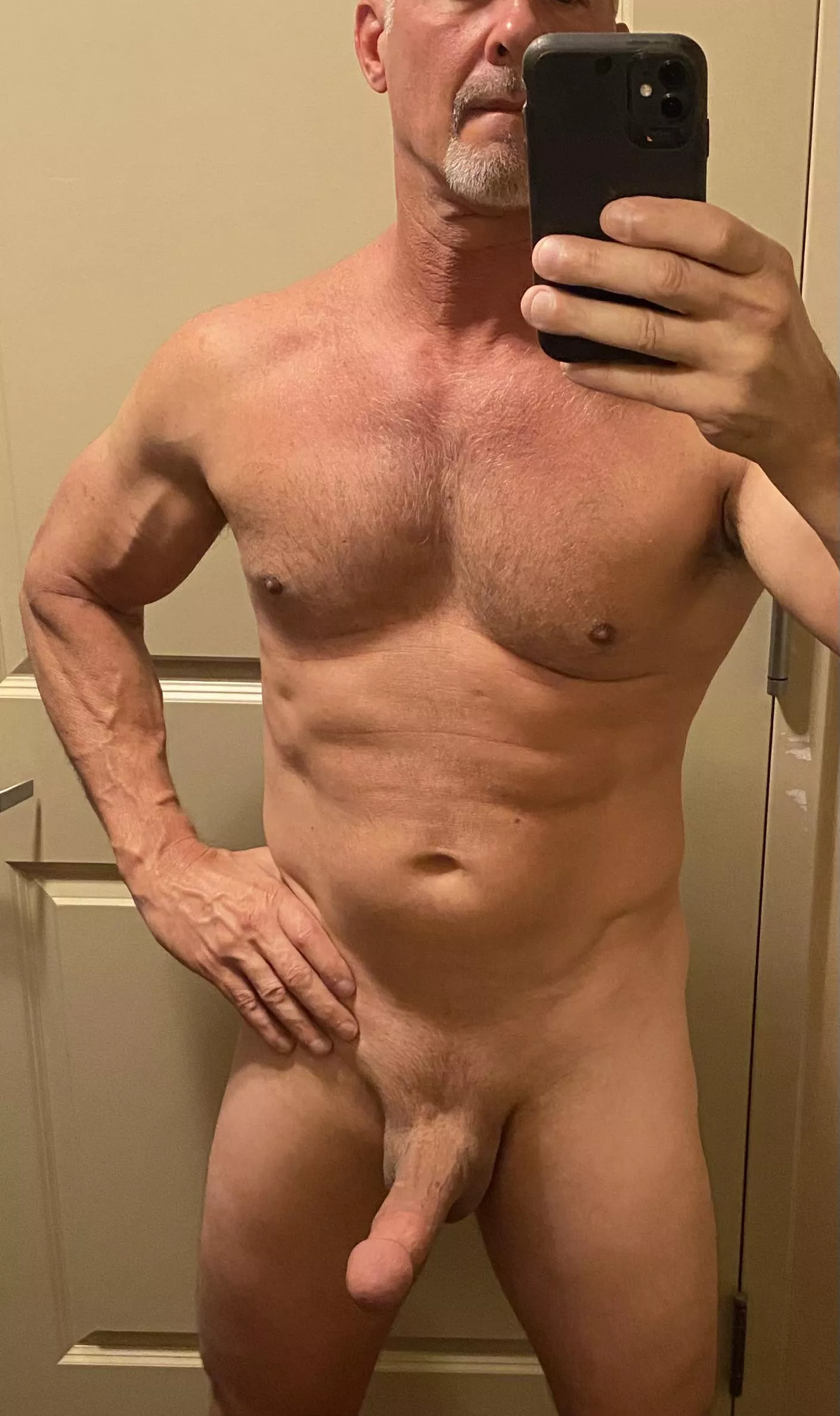 Dad and grandpa [57] on a business trip. Who likes hotel sex?