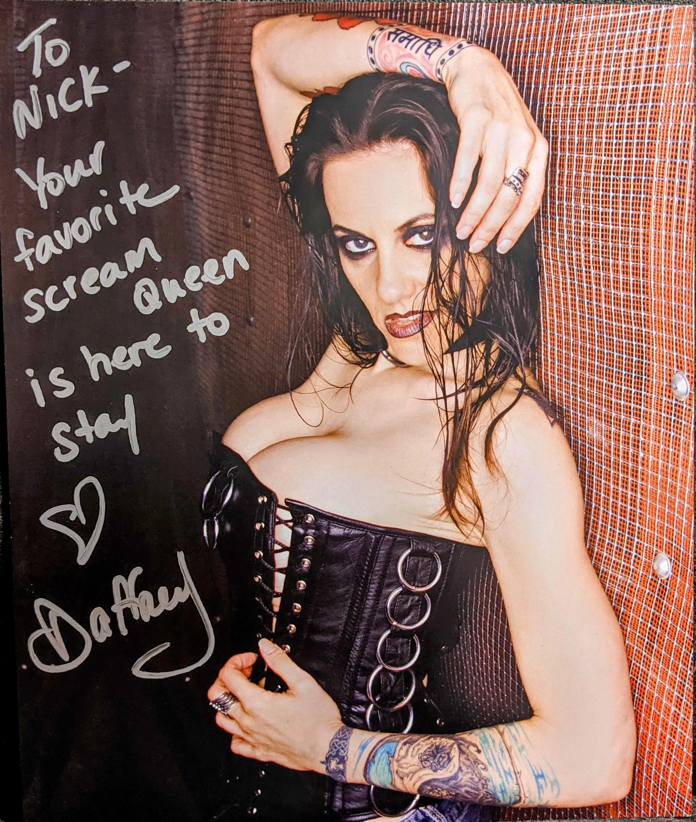 Daffney signed this for me personally on her Facebook Virtual Signing this March RIP Daffney 🖤