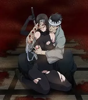 Danzo gets fem itachi on her knees