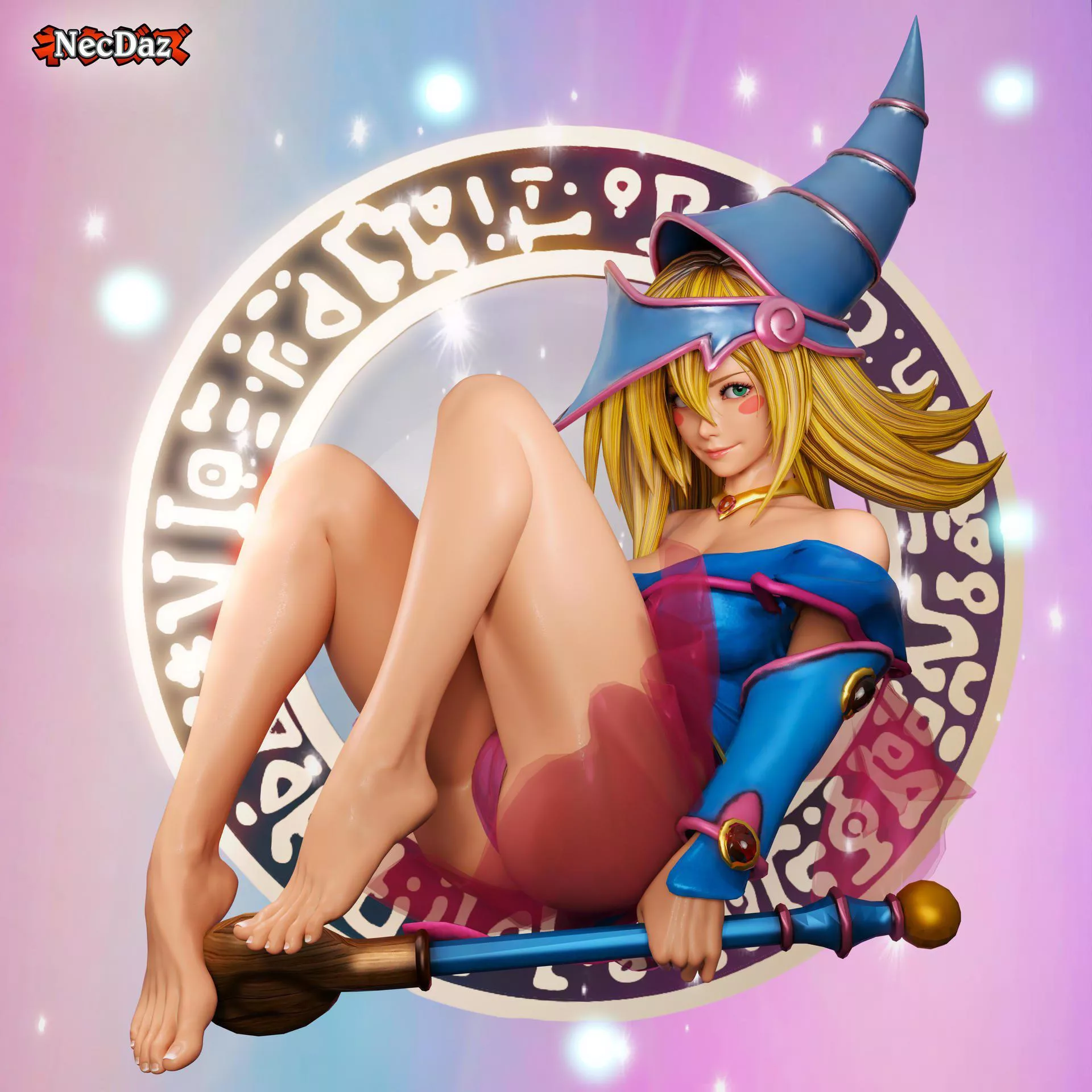 Dark Magician Girl activates your trap card [Yu-Gi-Oh!] (Necdaz)