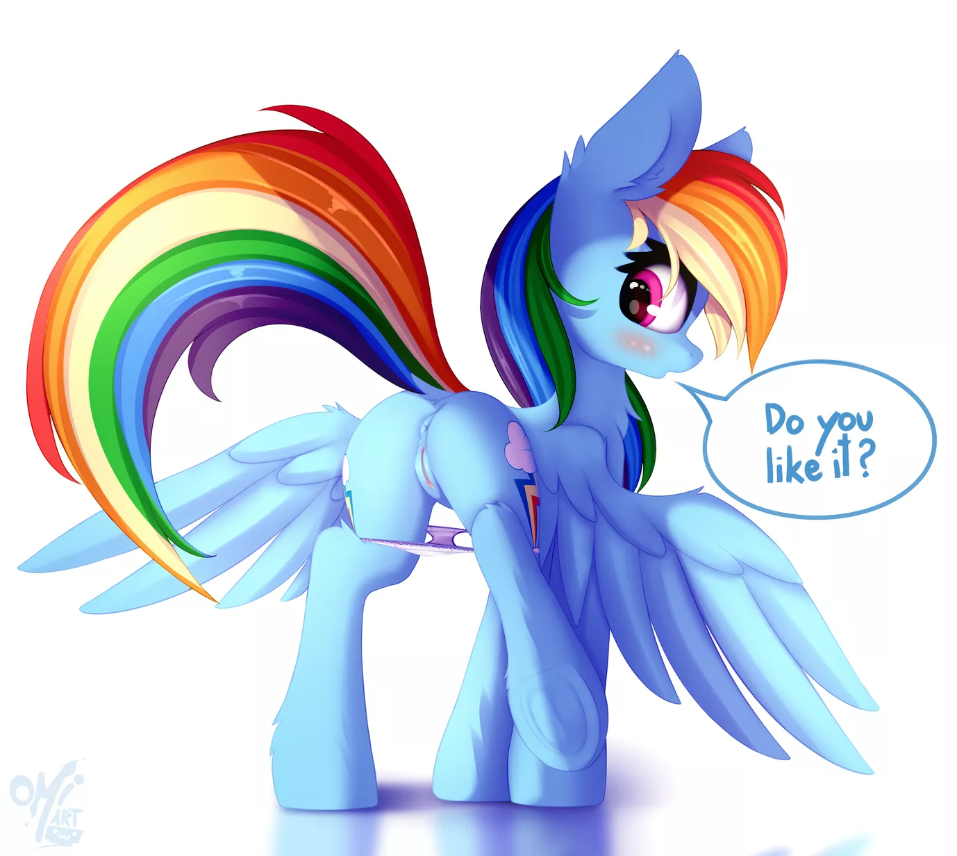 Dashie shows you what's under her panties (Omi-Art)