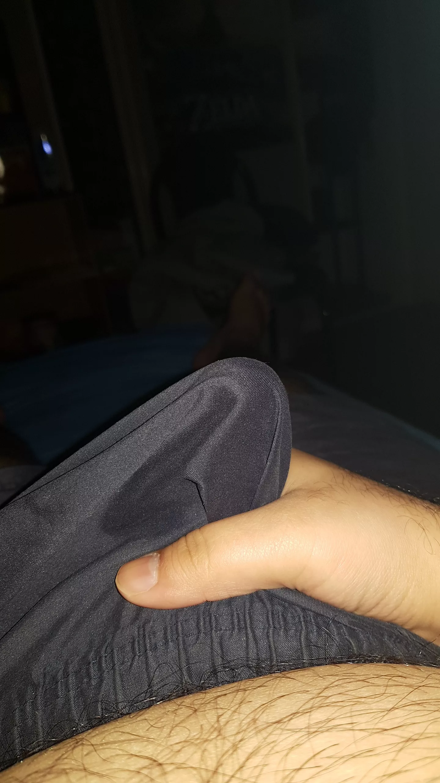 Day 2 of edging, woke up hard and now im leaking into my shorts