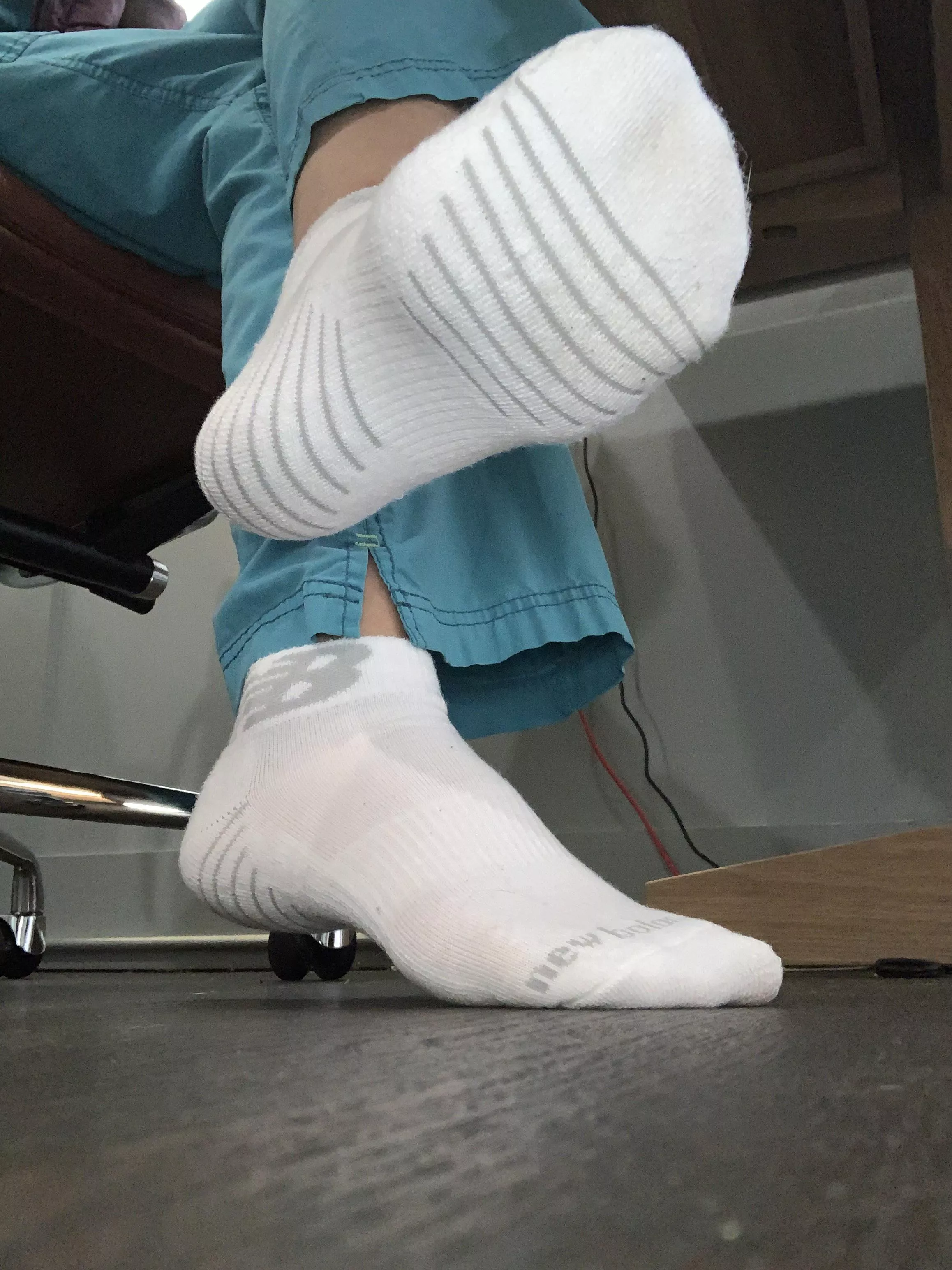 Day one of wearing these socks, how long would you like to see me go [F]or? 😉