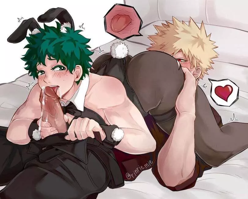 Deku getting his ass eaten