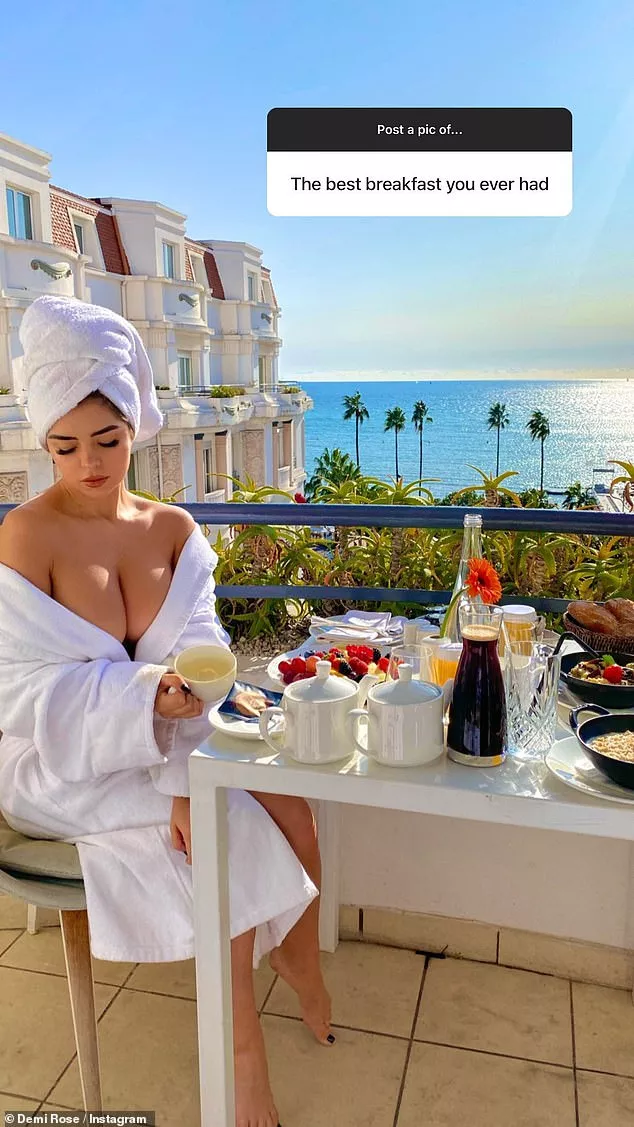 Demi Rose's best ever breakfast apparently