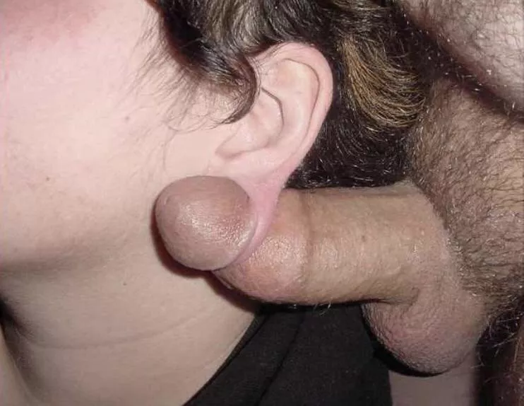 Dick through ear