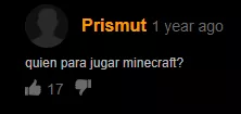 Did he say minecraft??????