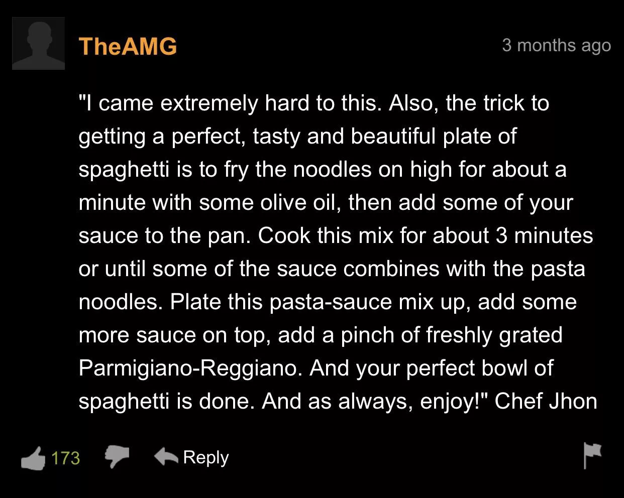 Didnâ€™t think Iâ€™d learn to cook on pornhub.