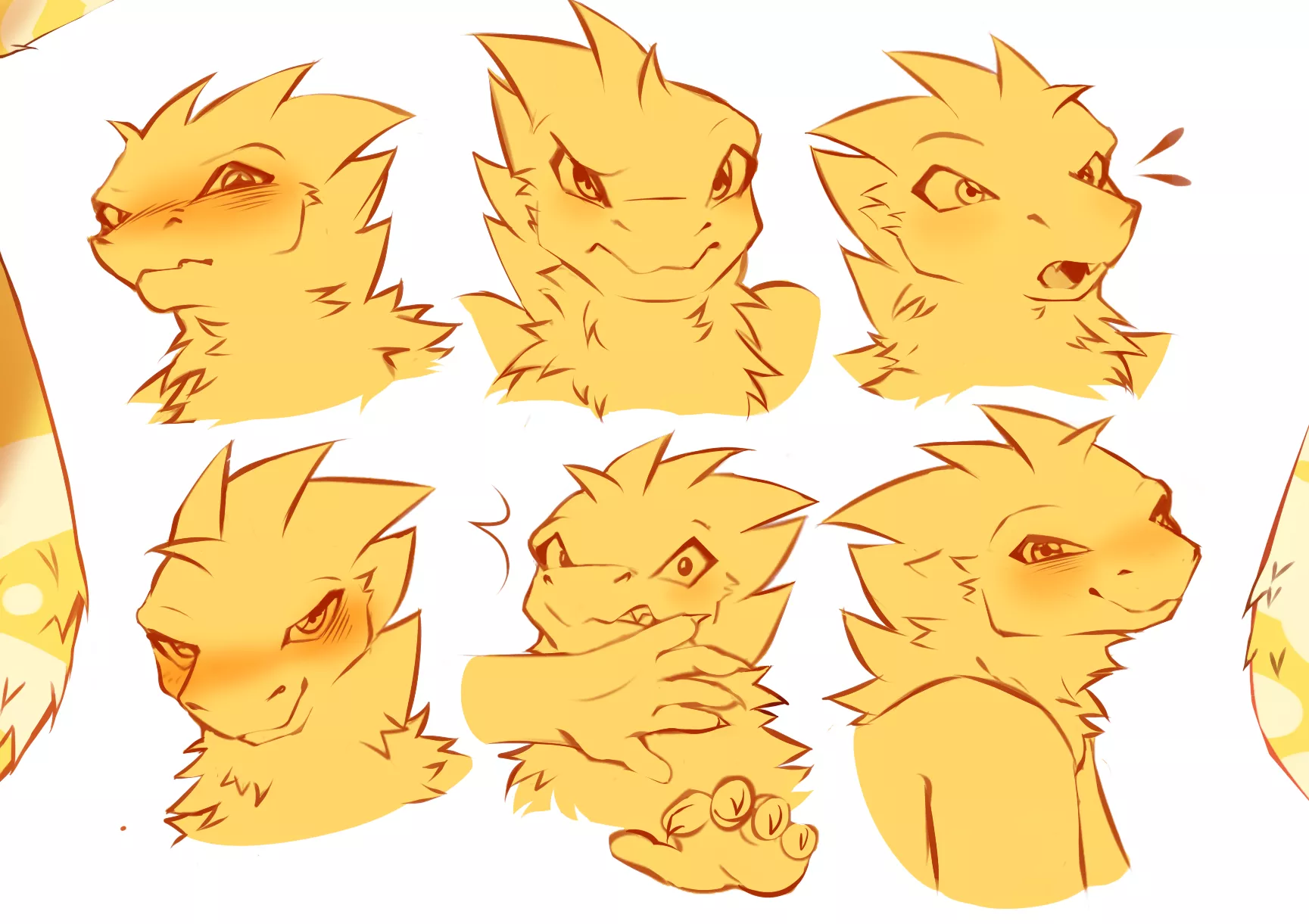 Different expressions owo (Art by me @SkylerPegas)