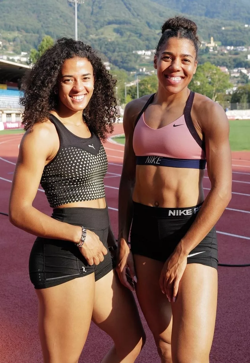 Ditaji and Mujinga Kambundji, Swiss sprinters