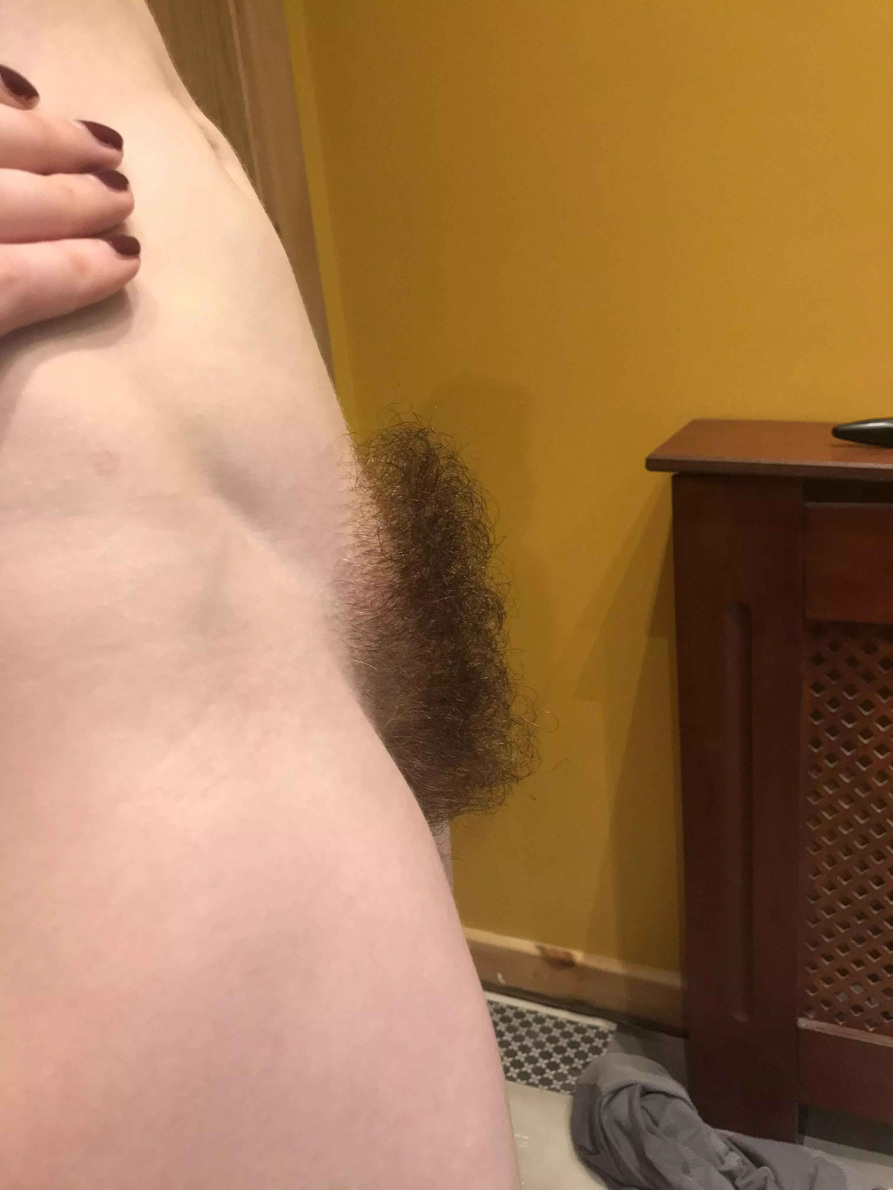 Do you like how much my bush pokes out?