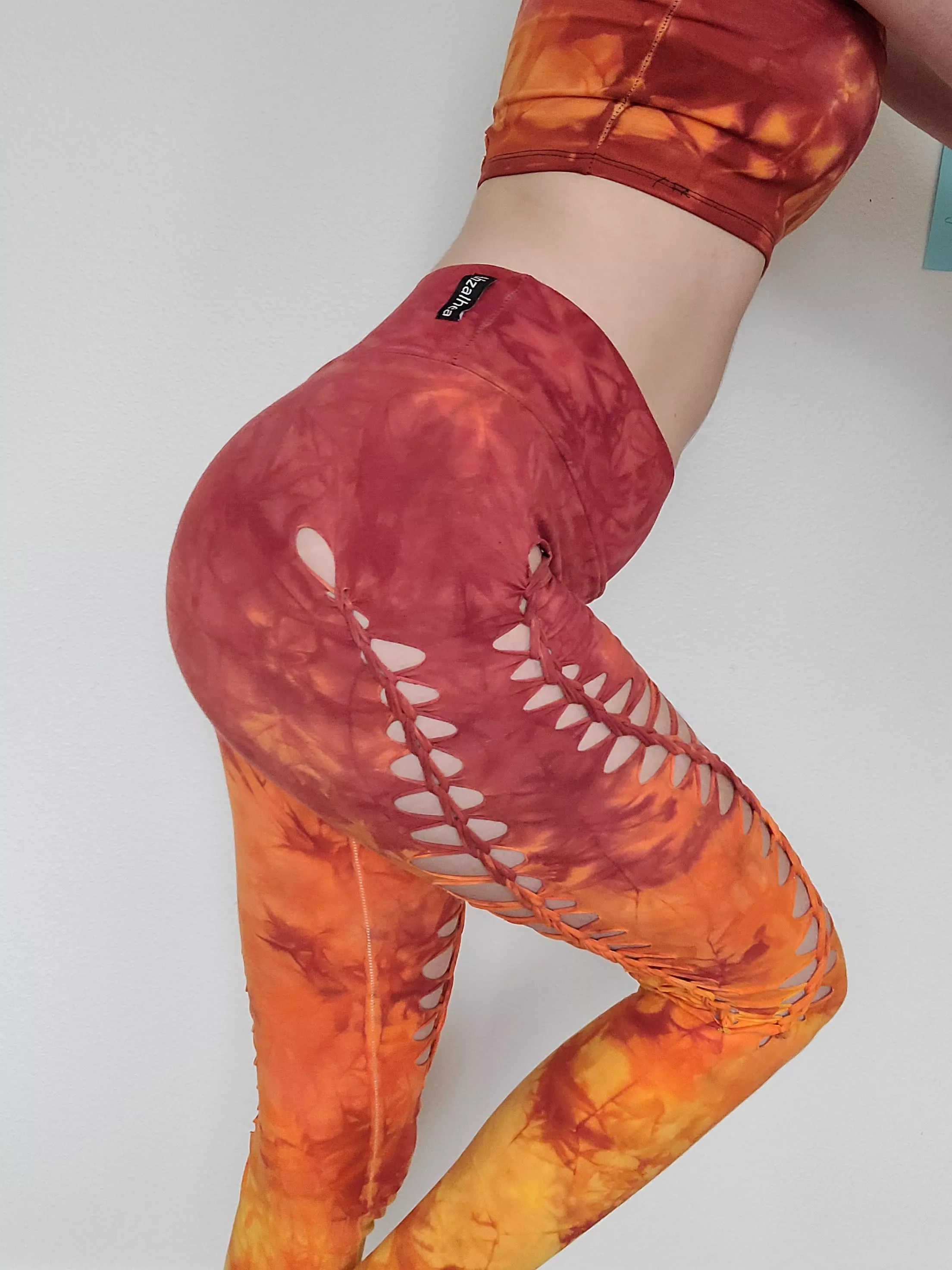 Do you like my fiery yoga pants?