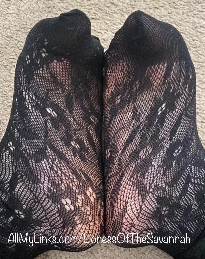 Do you like my sexy fishnet socks?