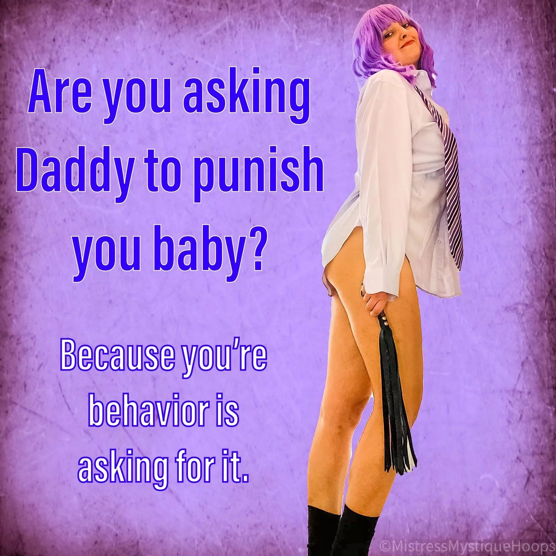 Do you plan on obeying Daddy? ðŸ’œ