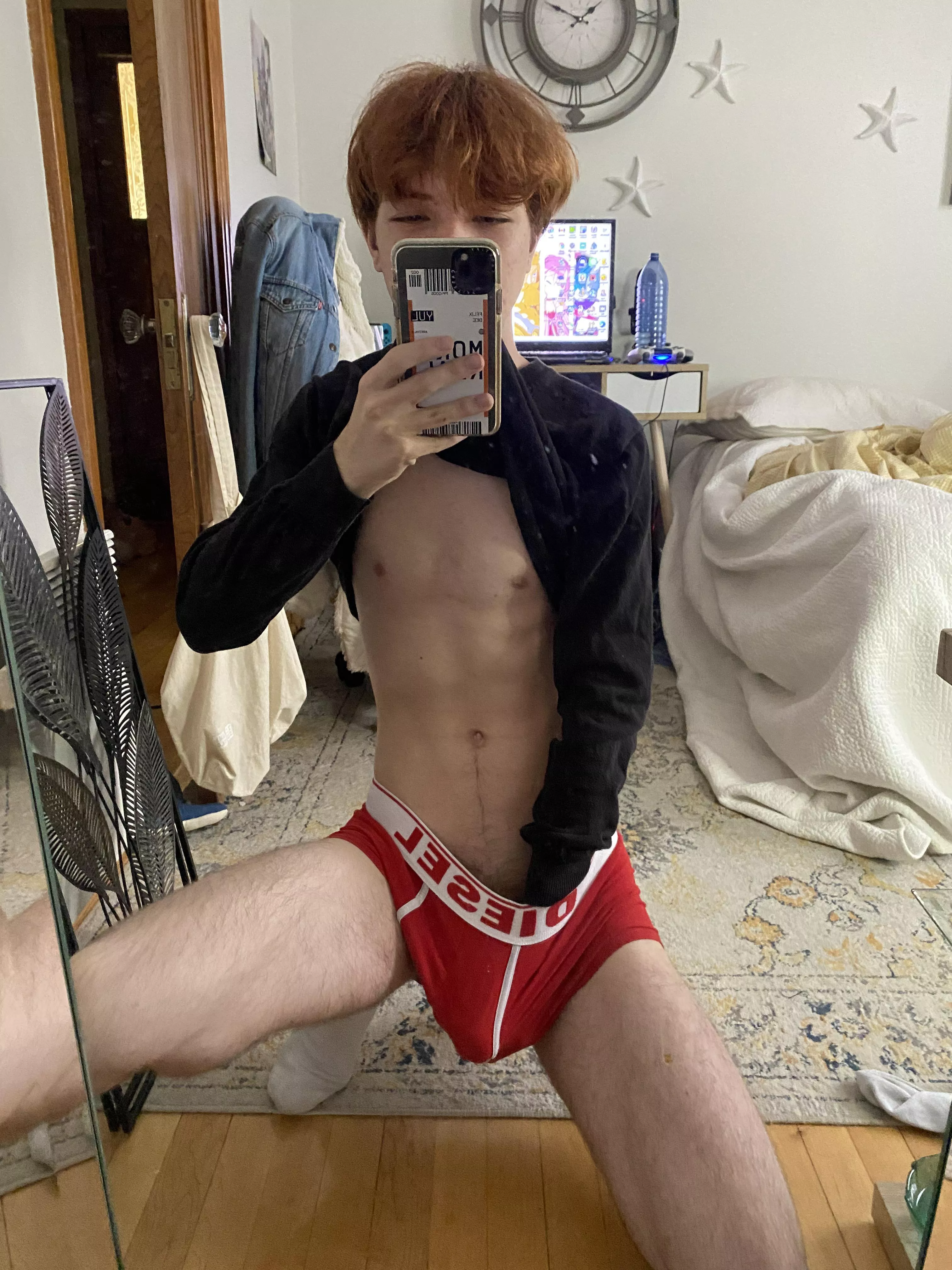 Do you think red underwear suits me? ðŸ¤”