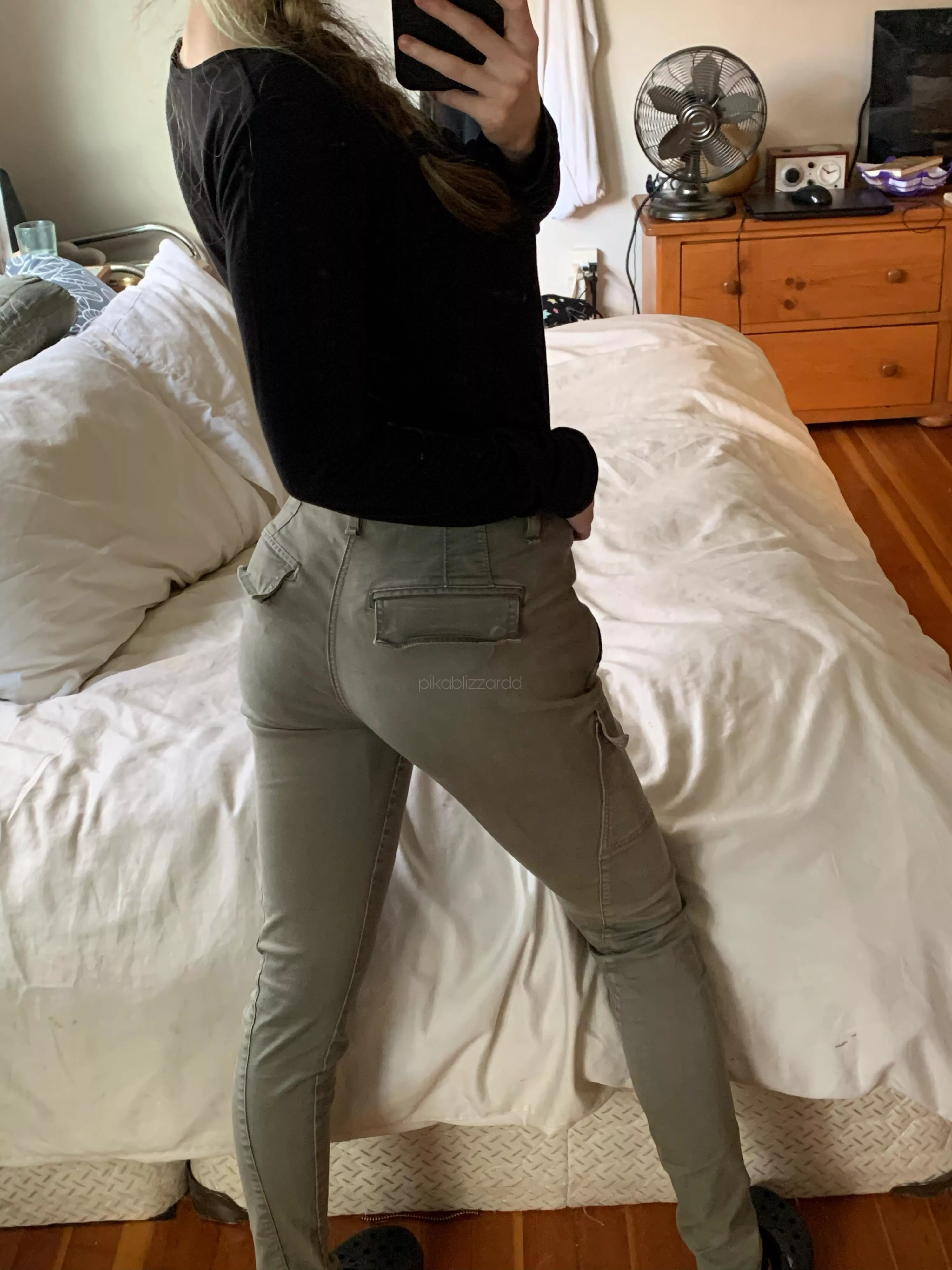 Do you think these pants make my lil butt look good? [F]