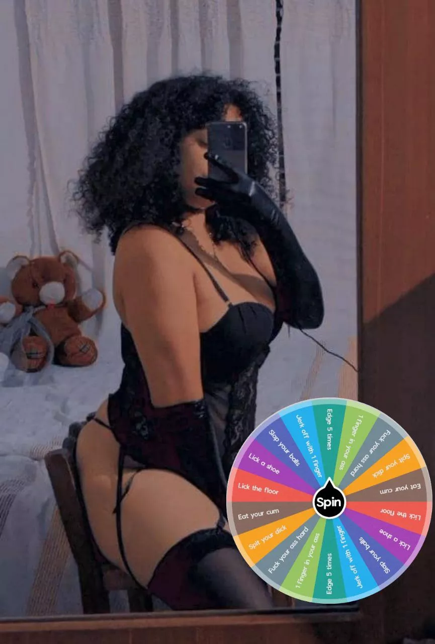 Do you want spin my wheel lil slave? [Selling] / kik: TiffanyWid - CUSTOM & PREMADE STUFF - FINDOM Ownership $80 per week