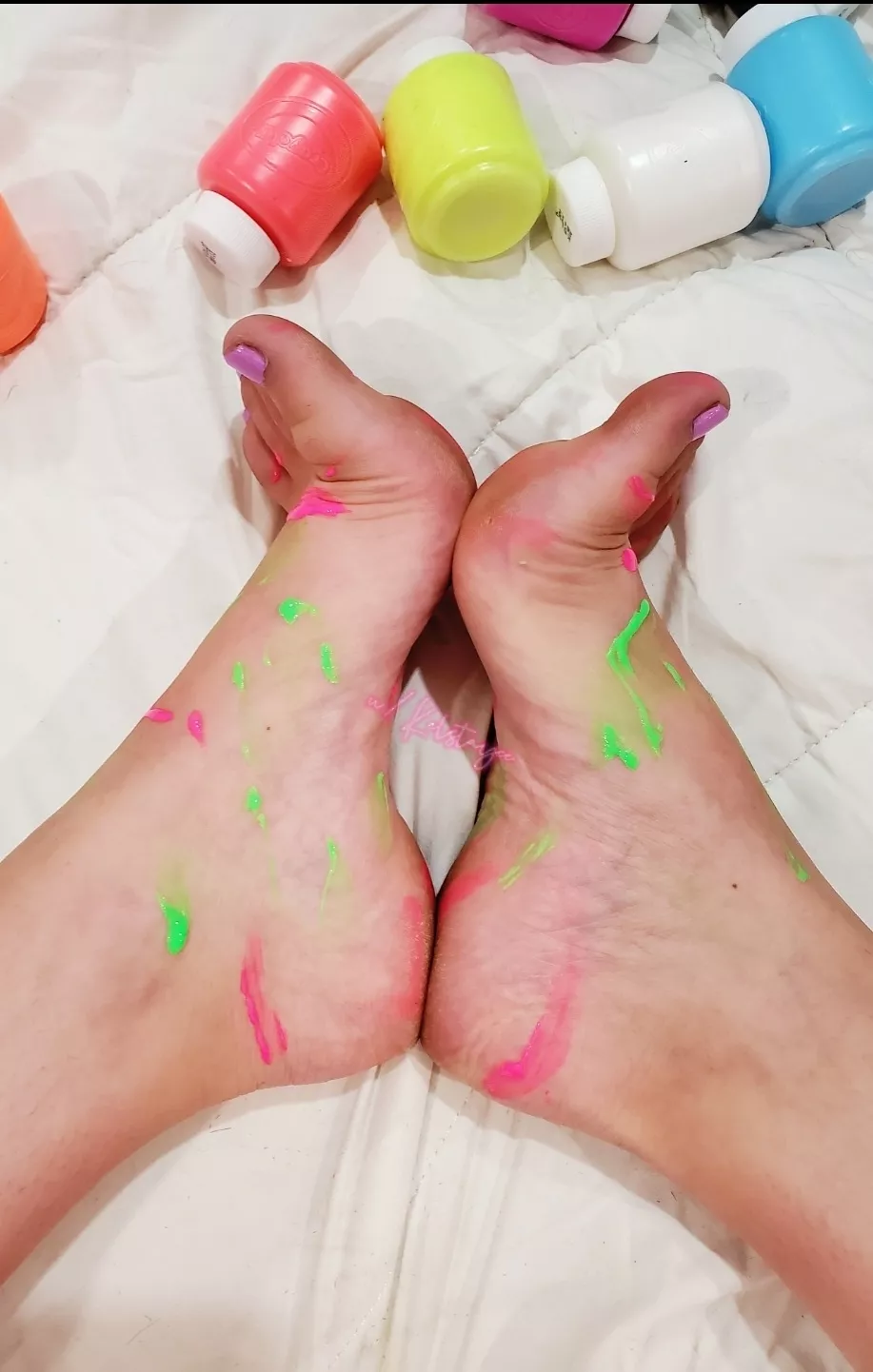 Do you want to paint my feet with something else?