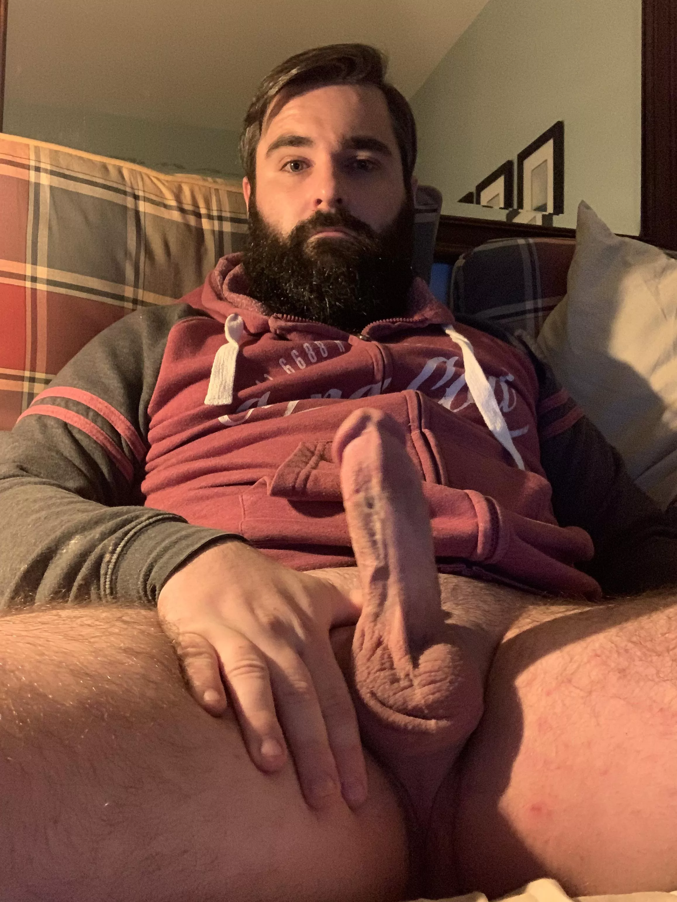 Do you want to ride my beard or my cock?