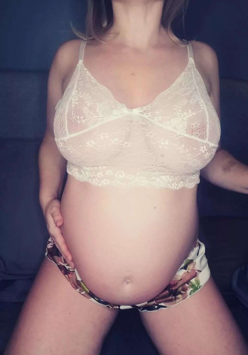 Do you want your hands on my bump or breasts?