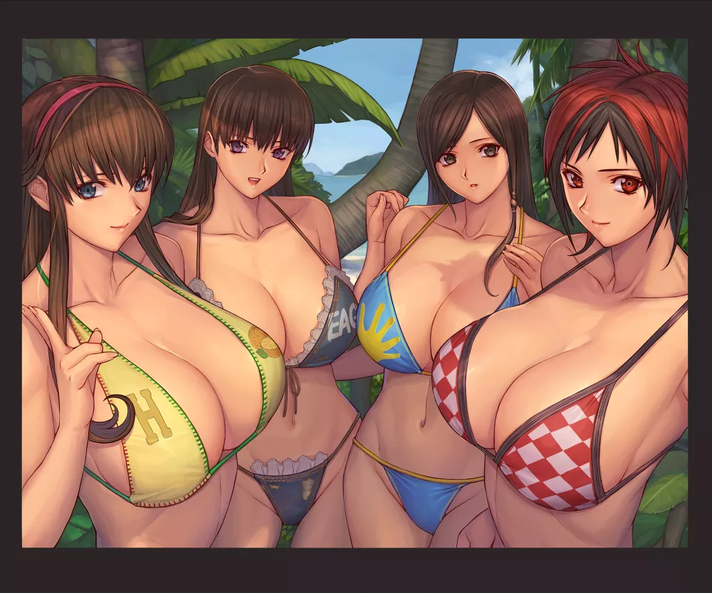 DOA Gals and their Bikini'd bosoms. (ibanen) [Dead or Alive]