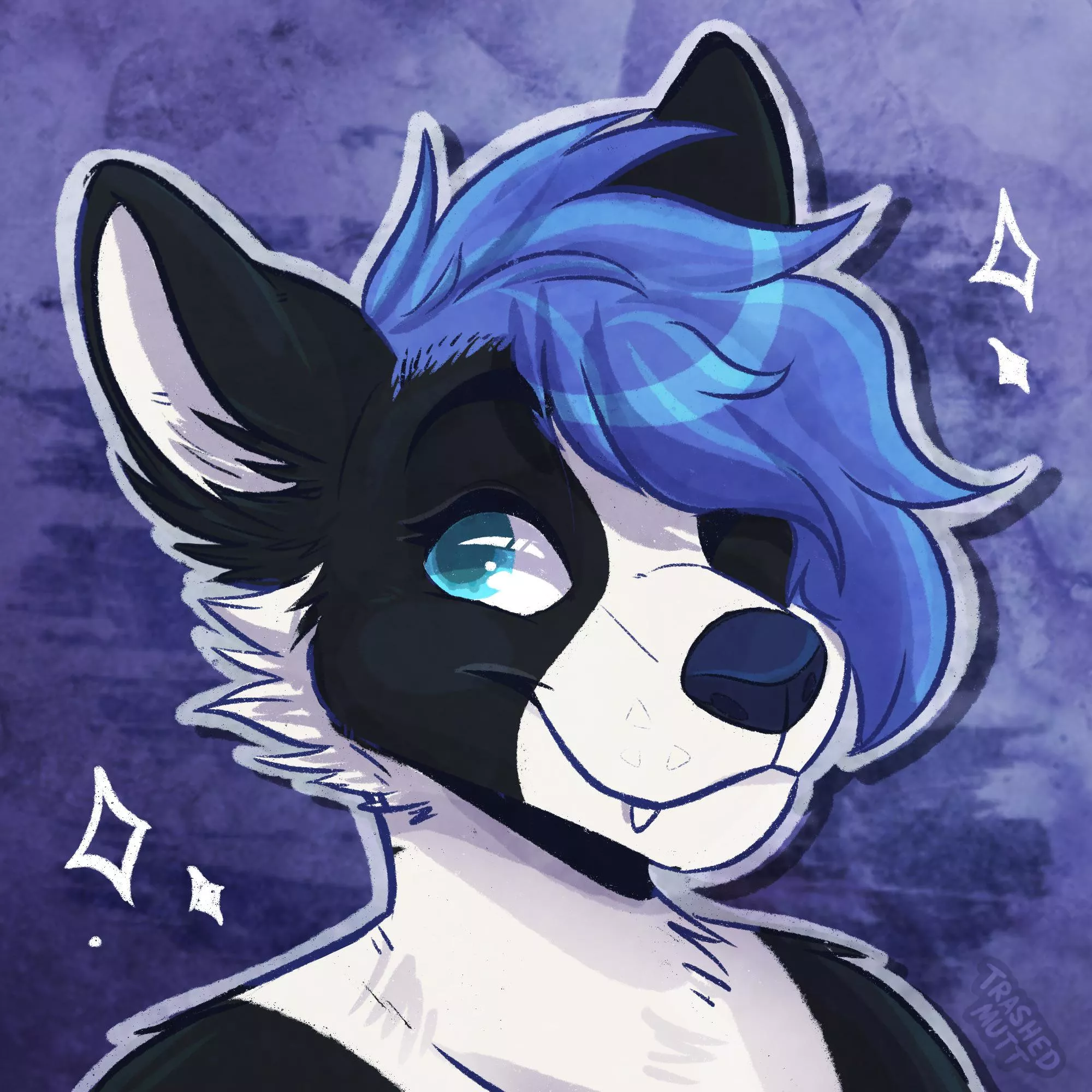 Dog Girl 🐶✨ (art by me - trashedmutt on twitter)