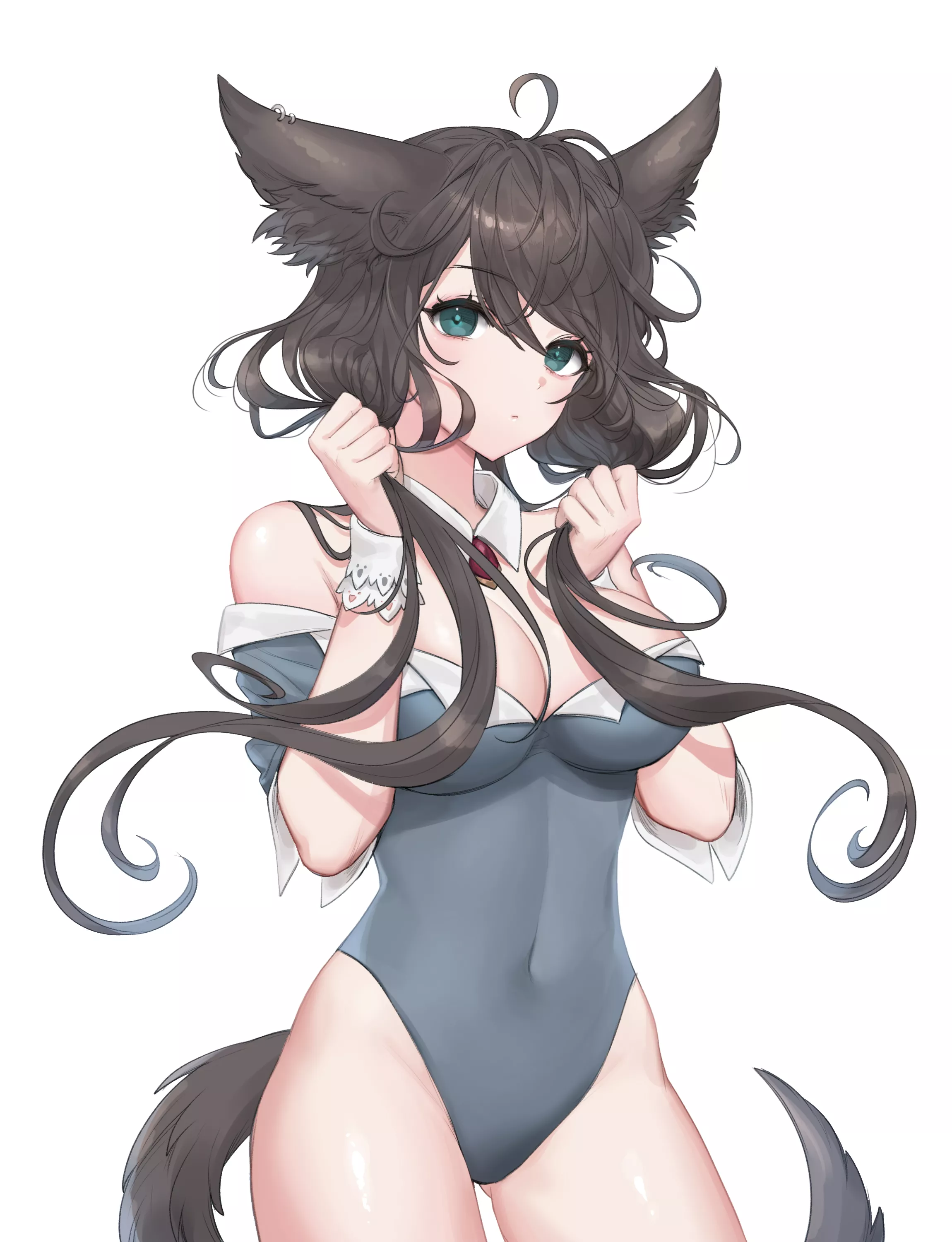 Dog Girl Leotard (Clearpage) [Original]