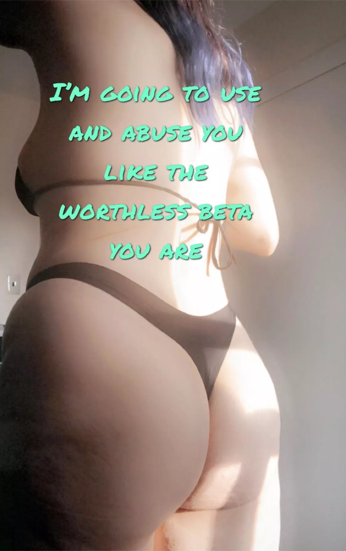 [domme] Come here beta…. Today we discover how much you can take. I want you locked, desperate, begging me for release while I use you.