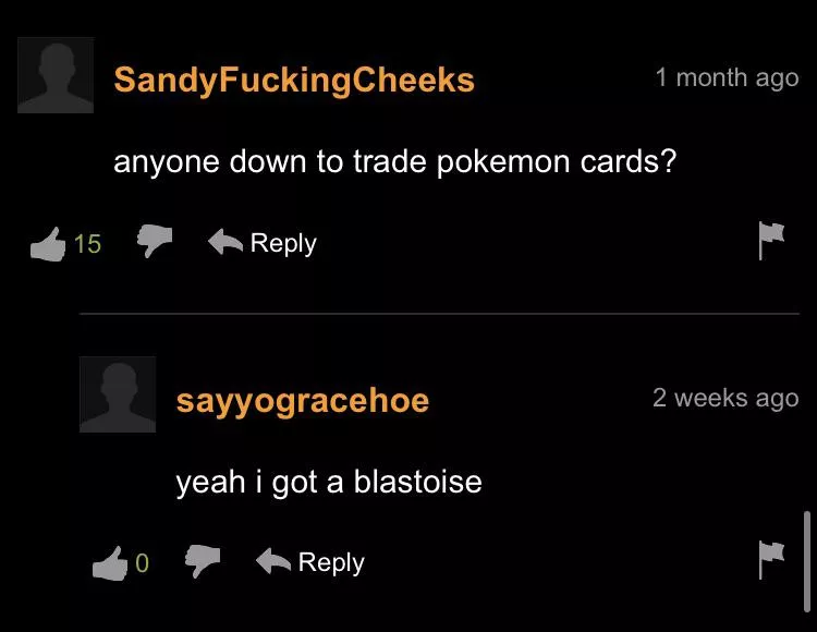 down for a trade?