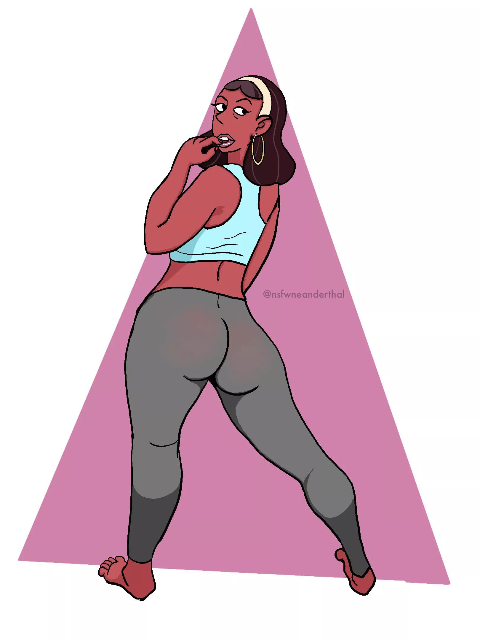 Dr. Maheswaran shows off her big ass in yoga pants