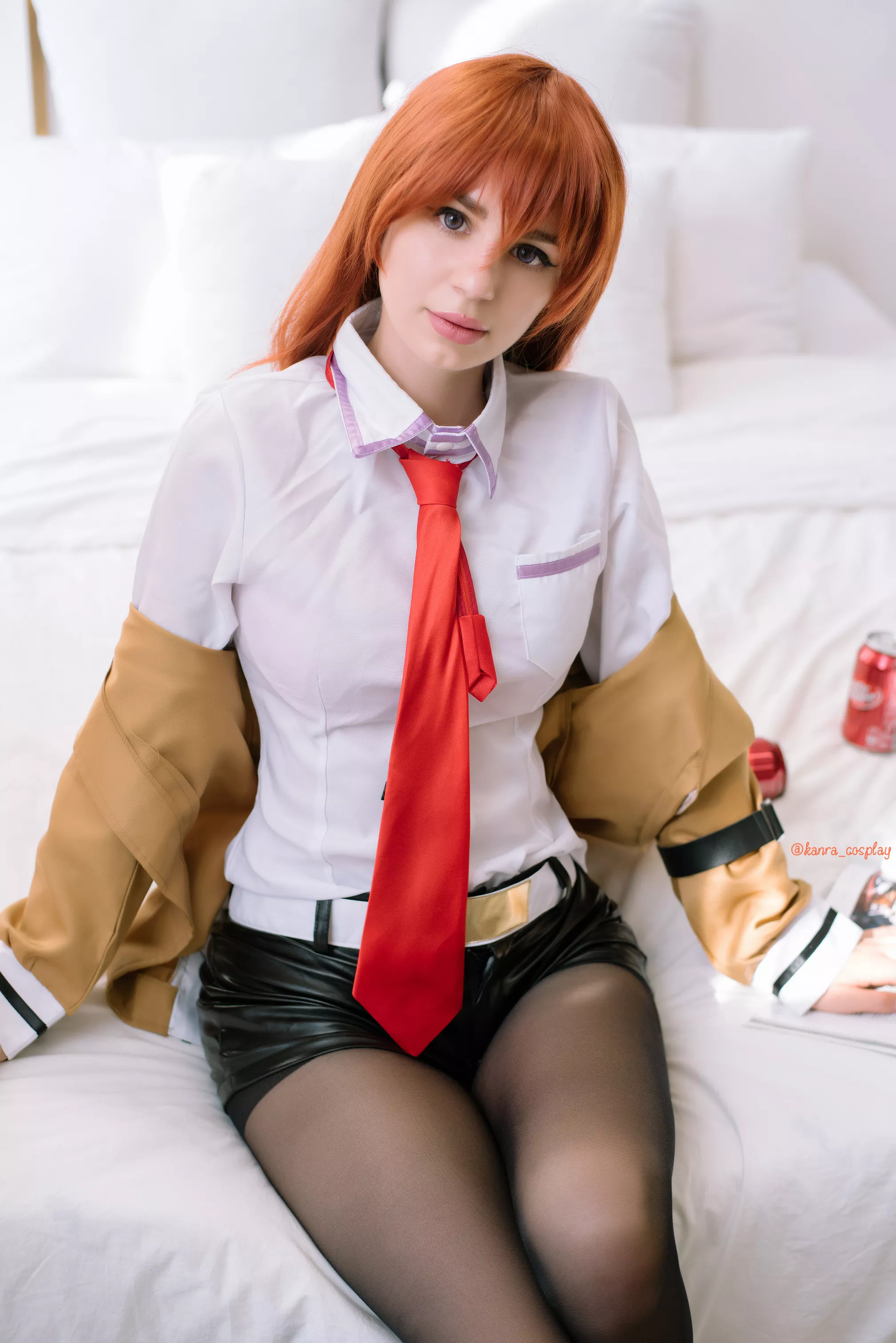 Dr Pepper waifu ðŸ¥° Kurisu by kanra_cosplay on twitter [self]