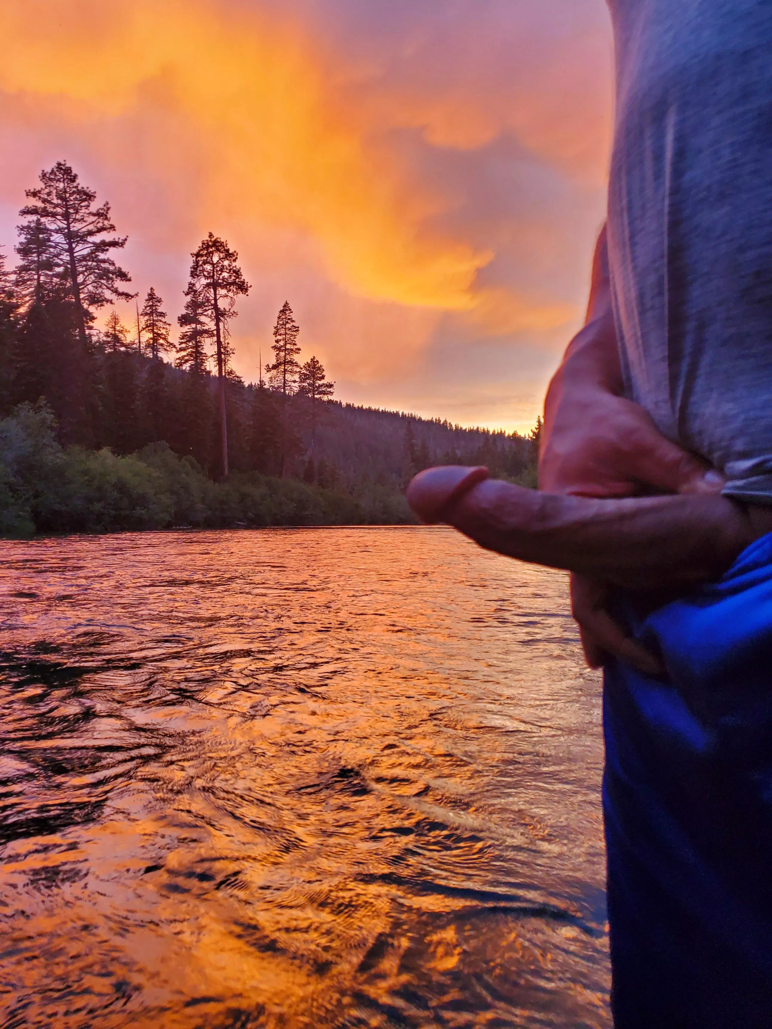 Early bird gets the python. Sunrise hike.