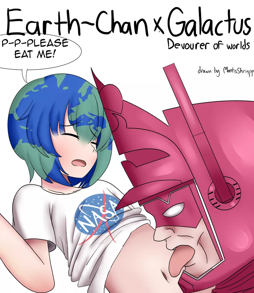 Earth-chan x Galactus by MantisShrimpp