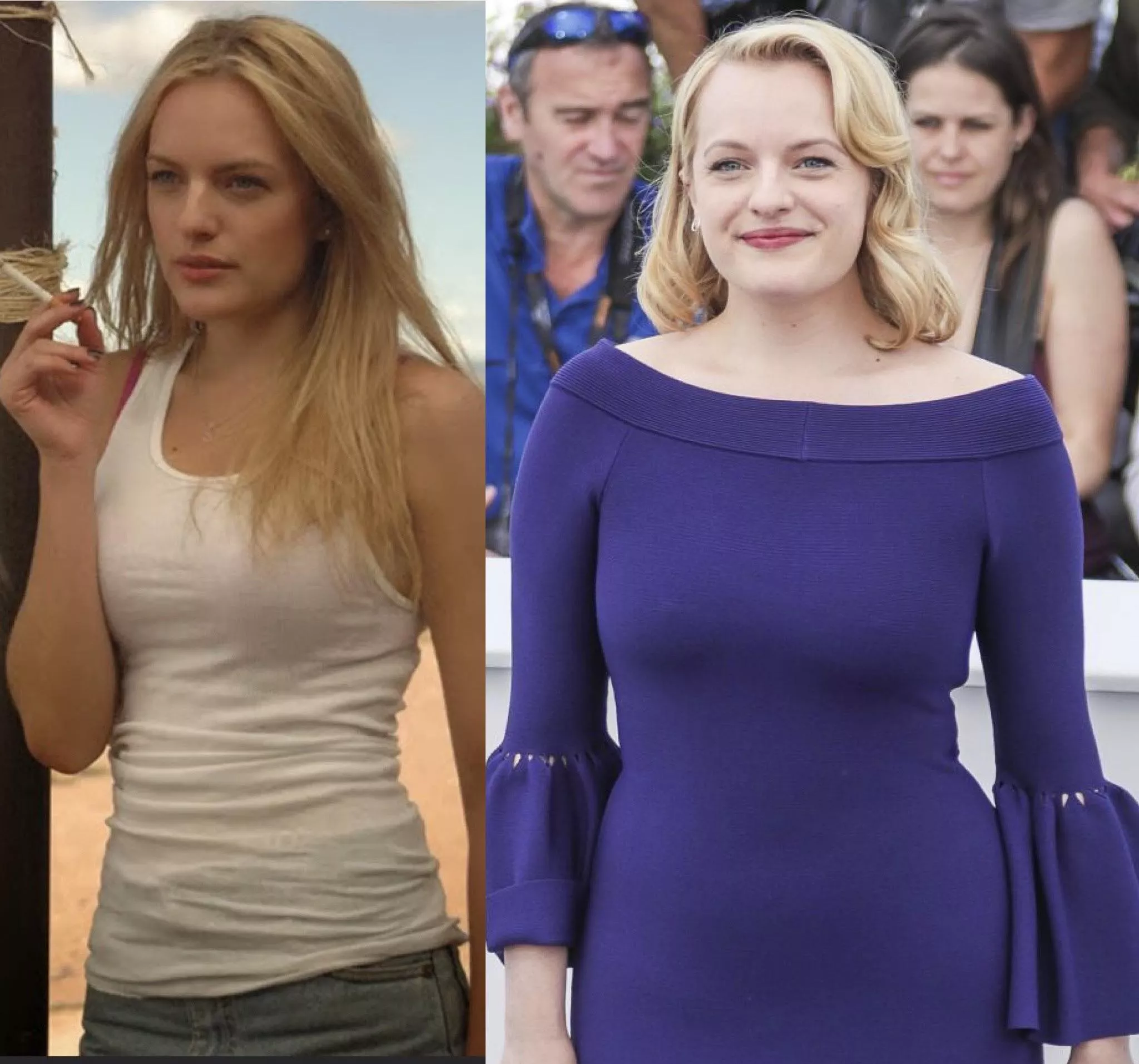 Elisabeth Moss slim to chubby