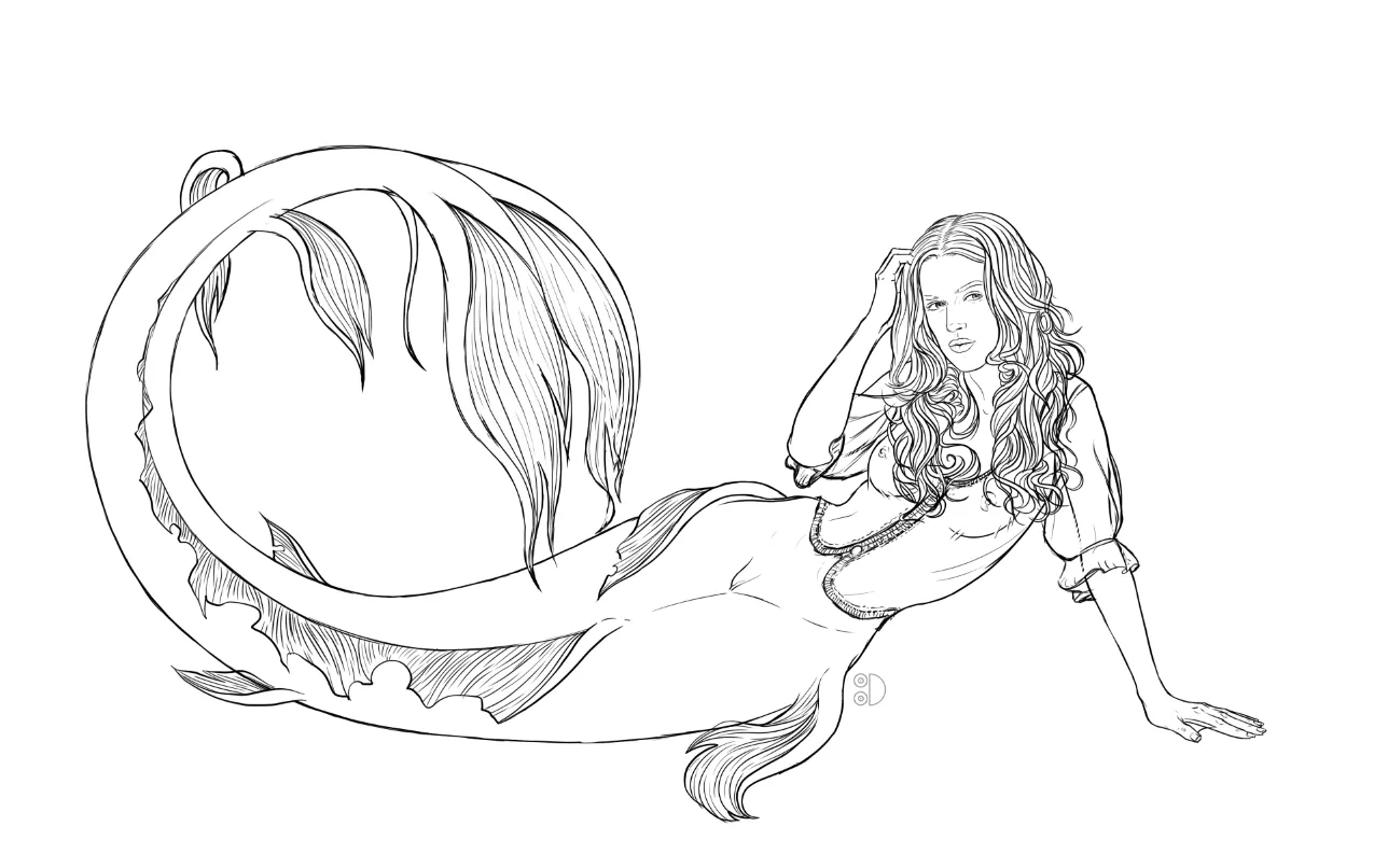 Elizabeth Swann mermaid (Pirates of the Caribbean) [Tittydispenser]