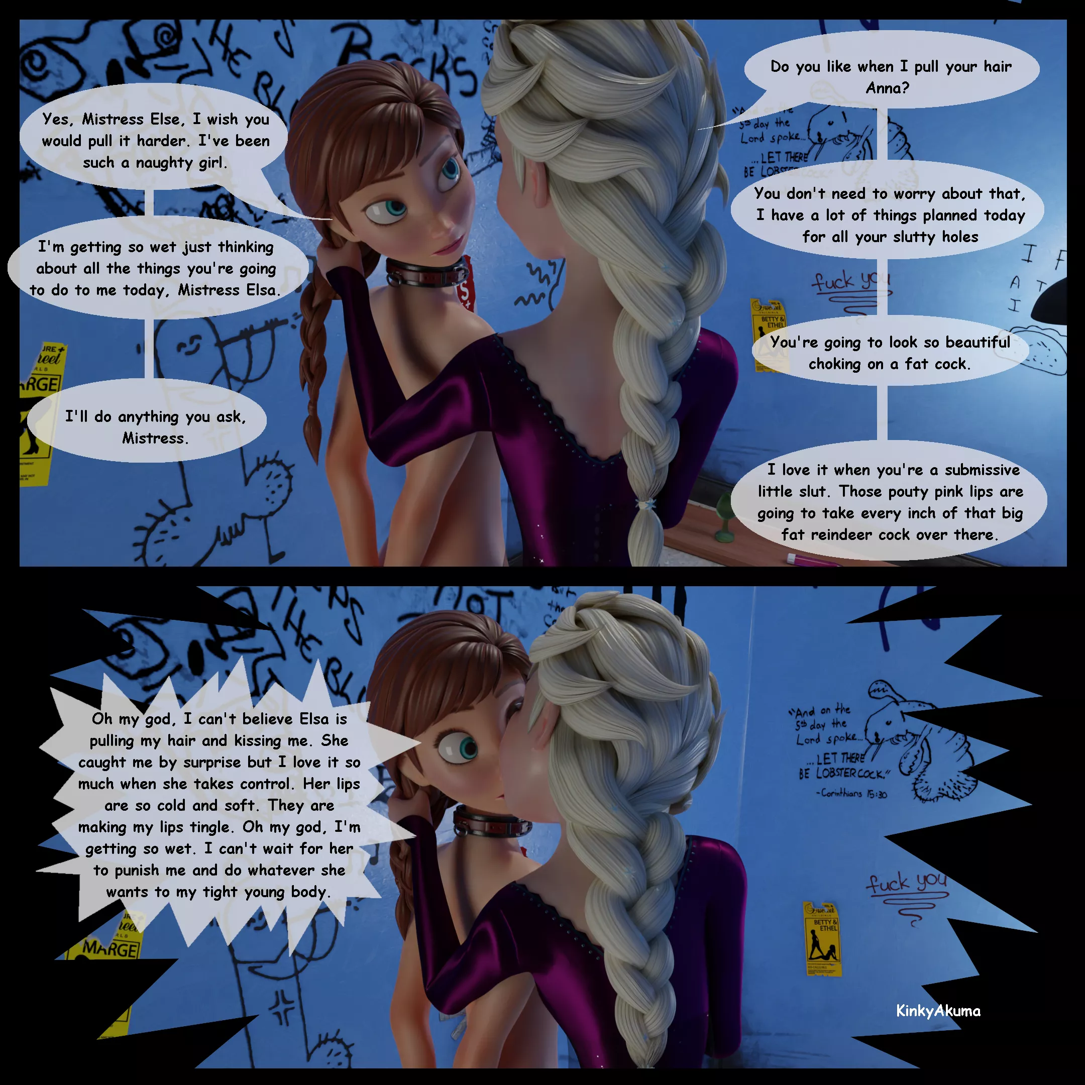 Elsa takes Anna to a Glory Hole 2