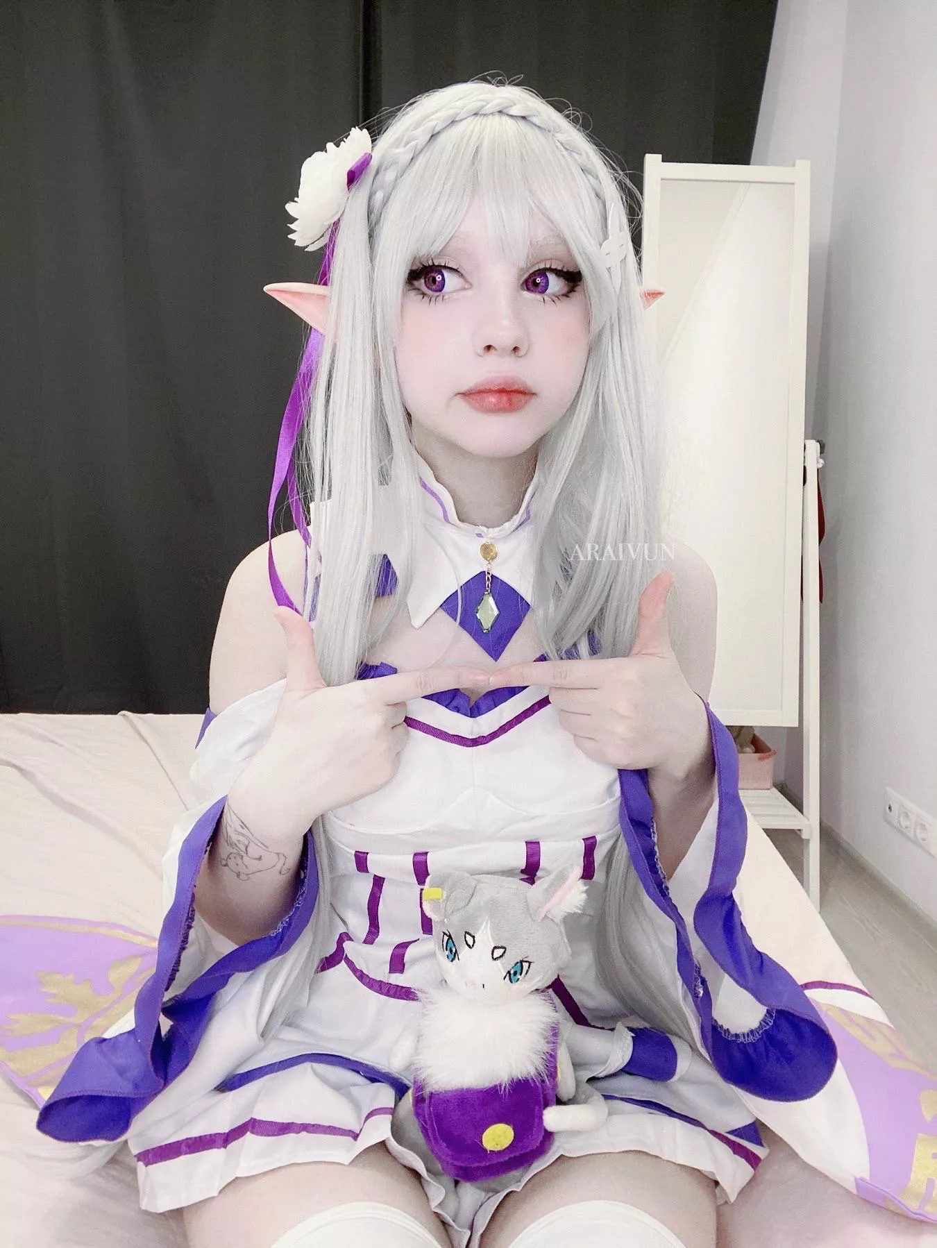 Emilia cosplay by Araivun~