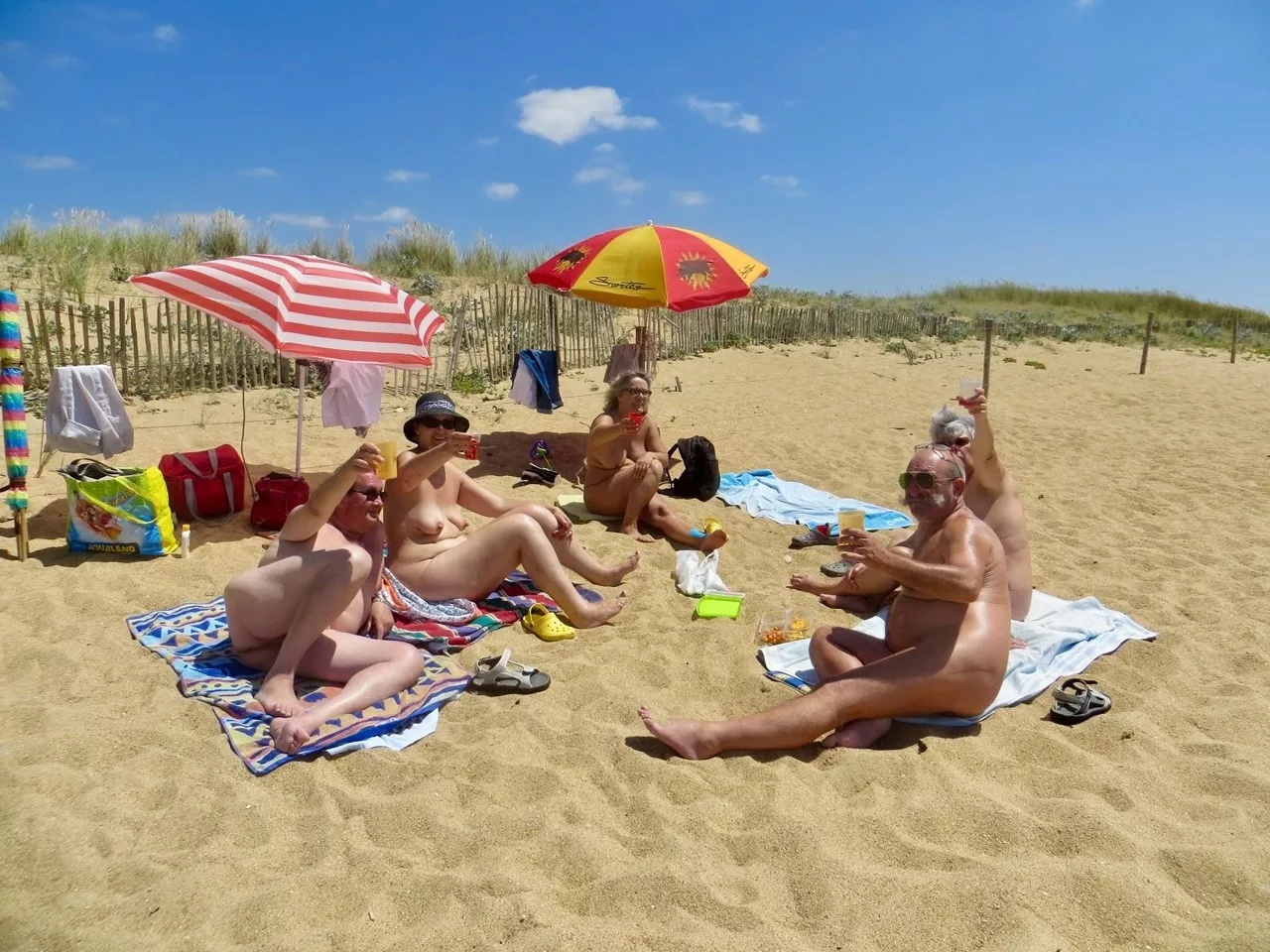 Enjoy the nude beach, whatever your age or size might be