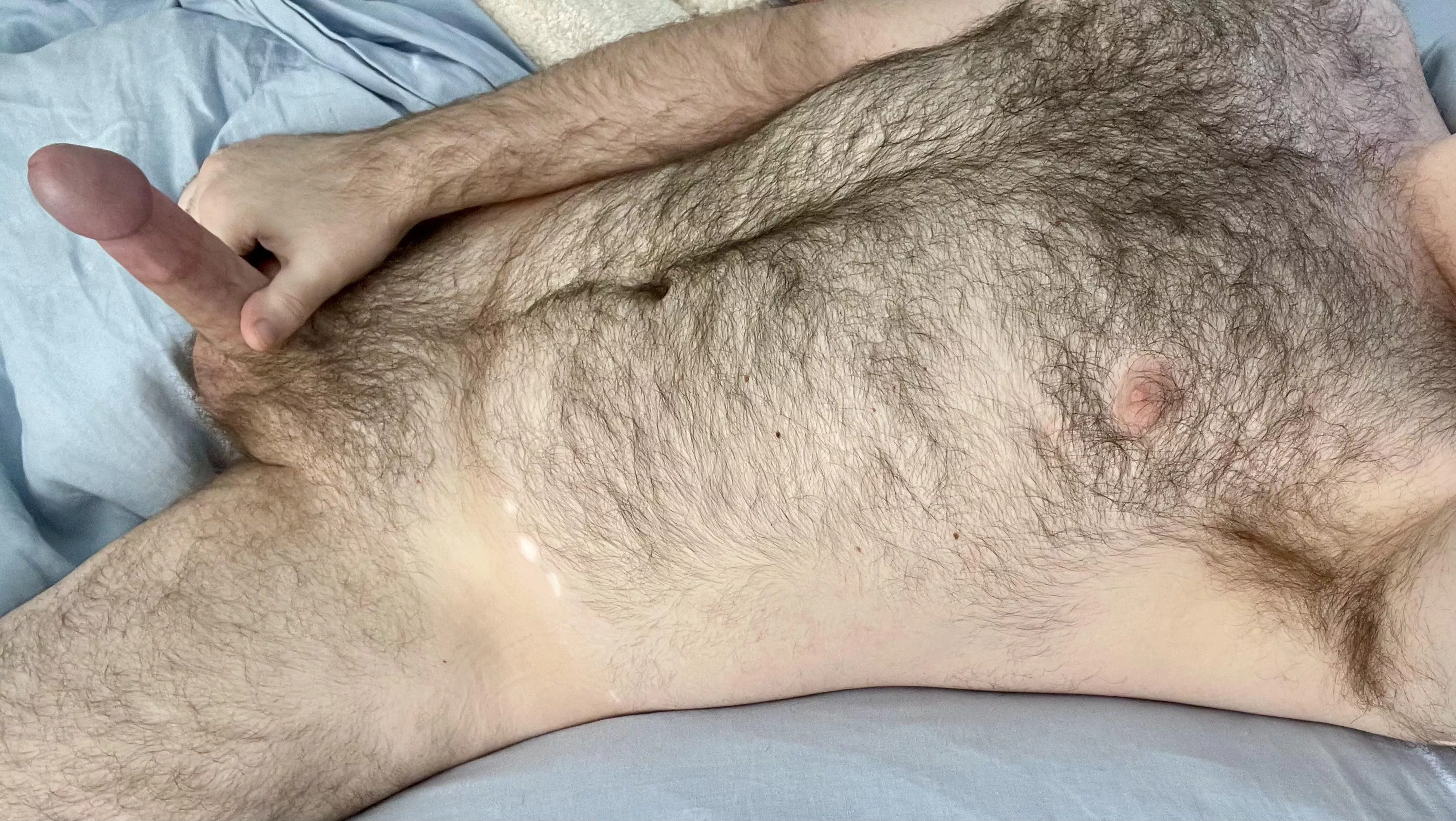 Enjoying my hairy body