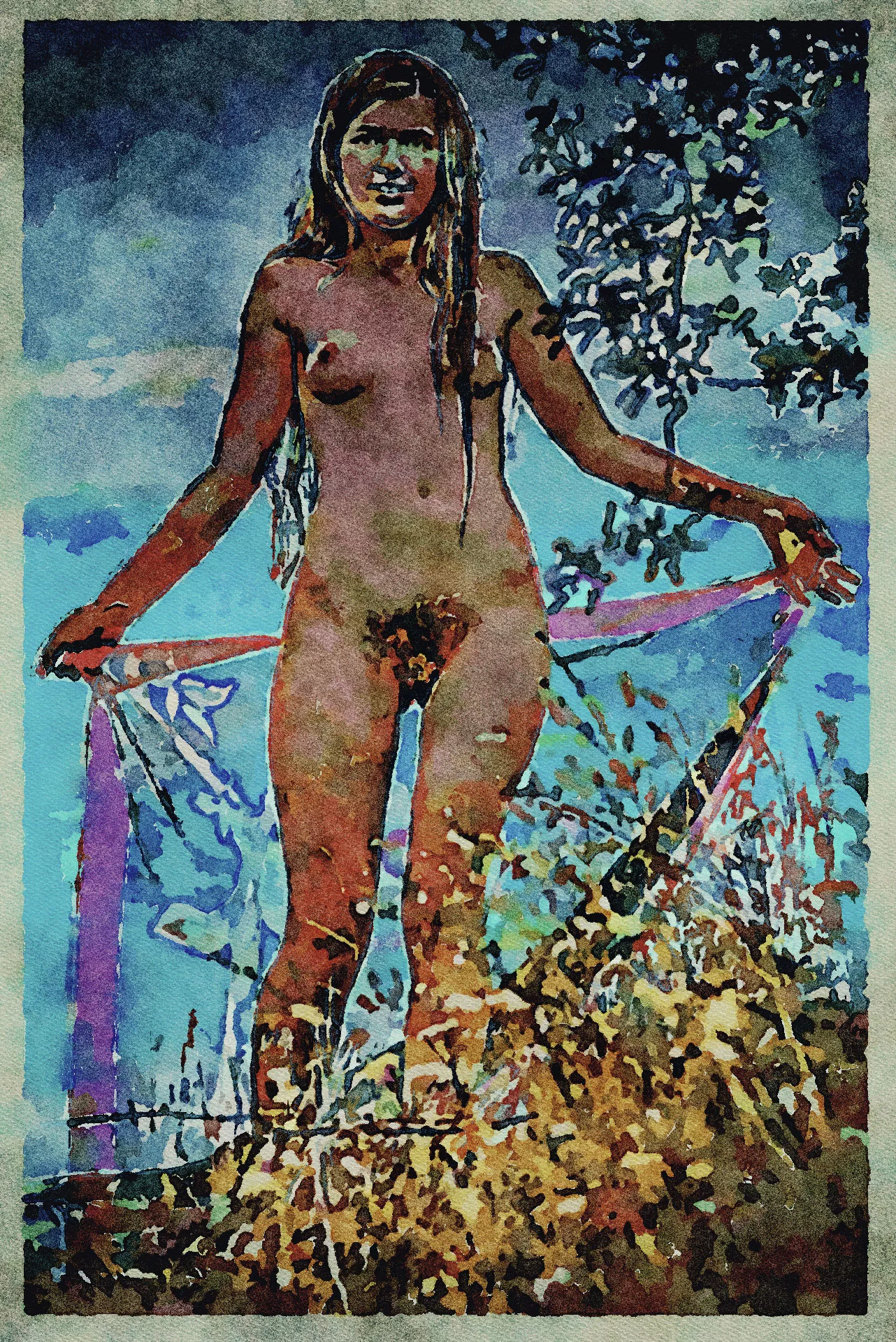 Erotic Digital Watercolor - 2