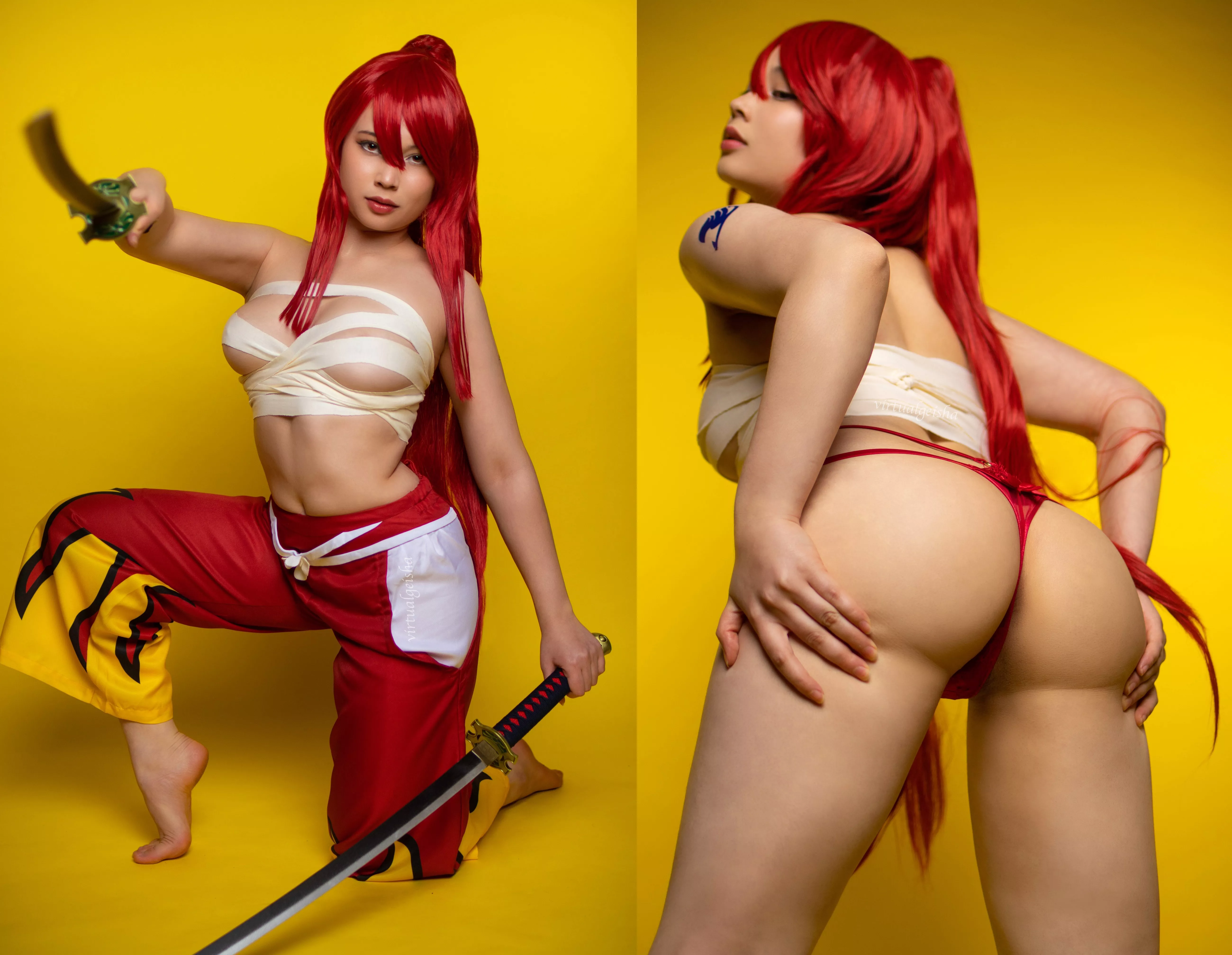 Erza Scarlet, front or back?