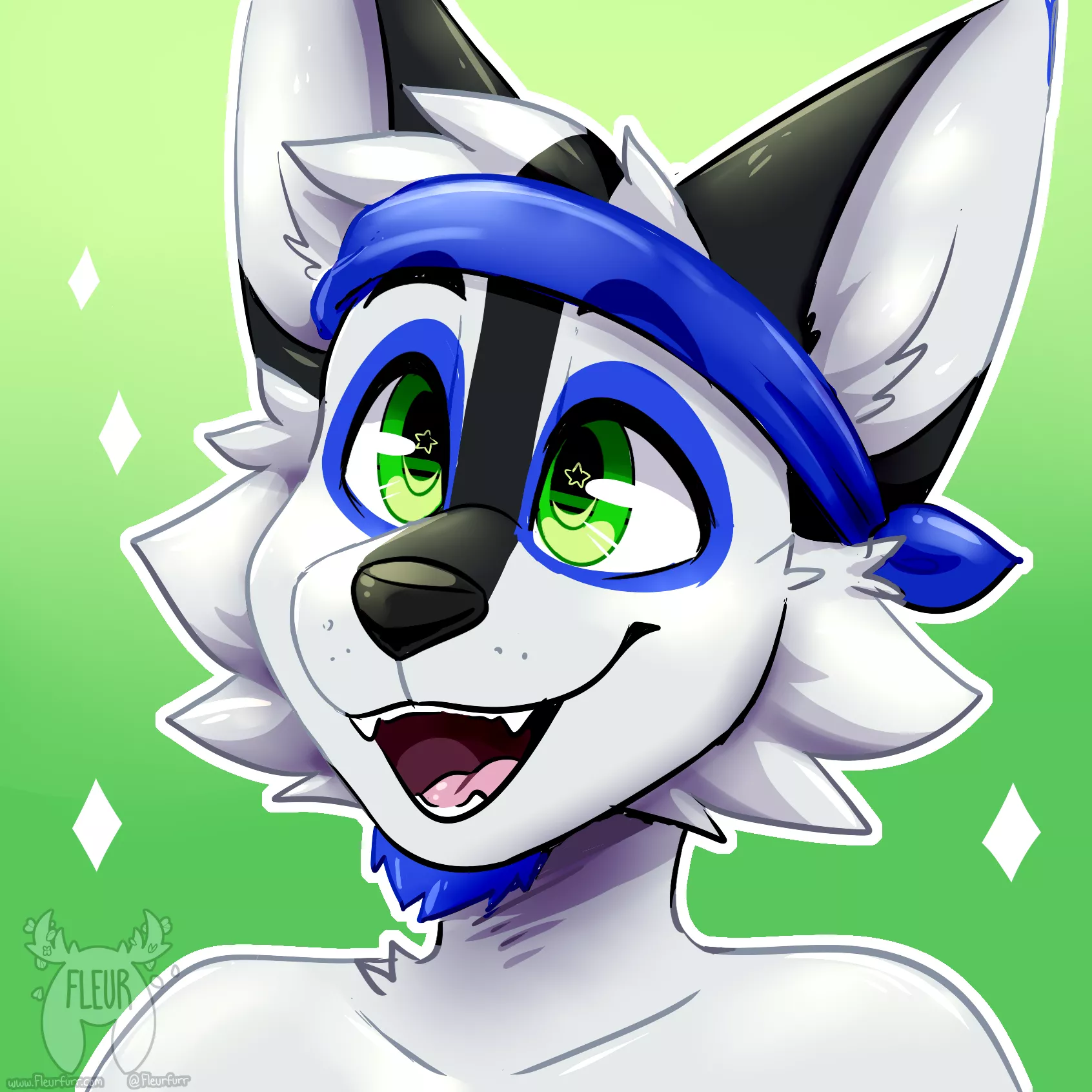 Excited doggo (Art by me: @Fleurfurr on twitter!!)