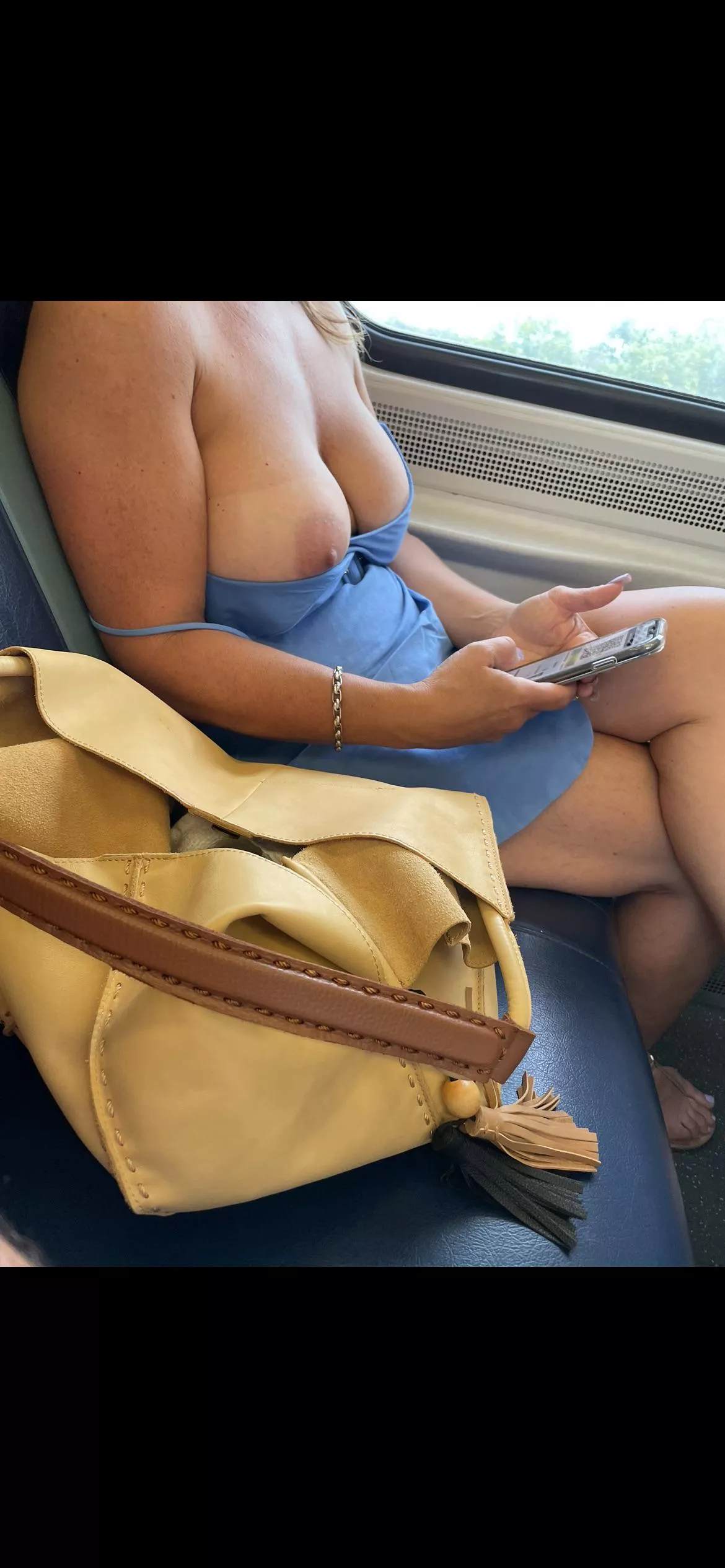 [f] the conductor waited patiently for me to get my ticket on my phone!