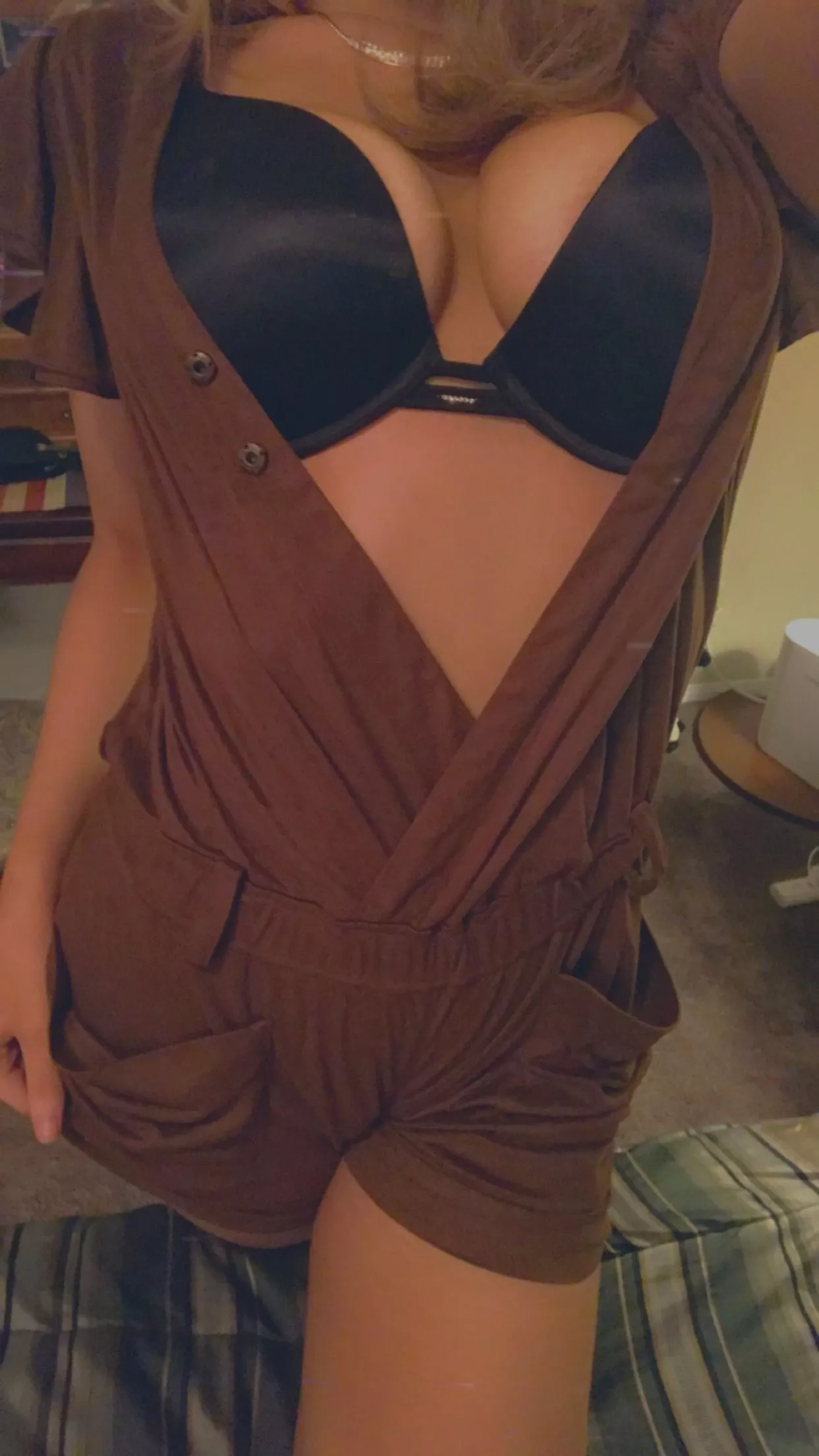 [f] this romper is missing a belt. and a few buttons :')